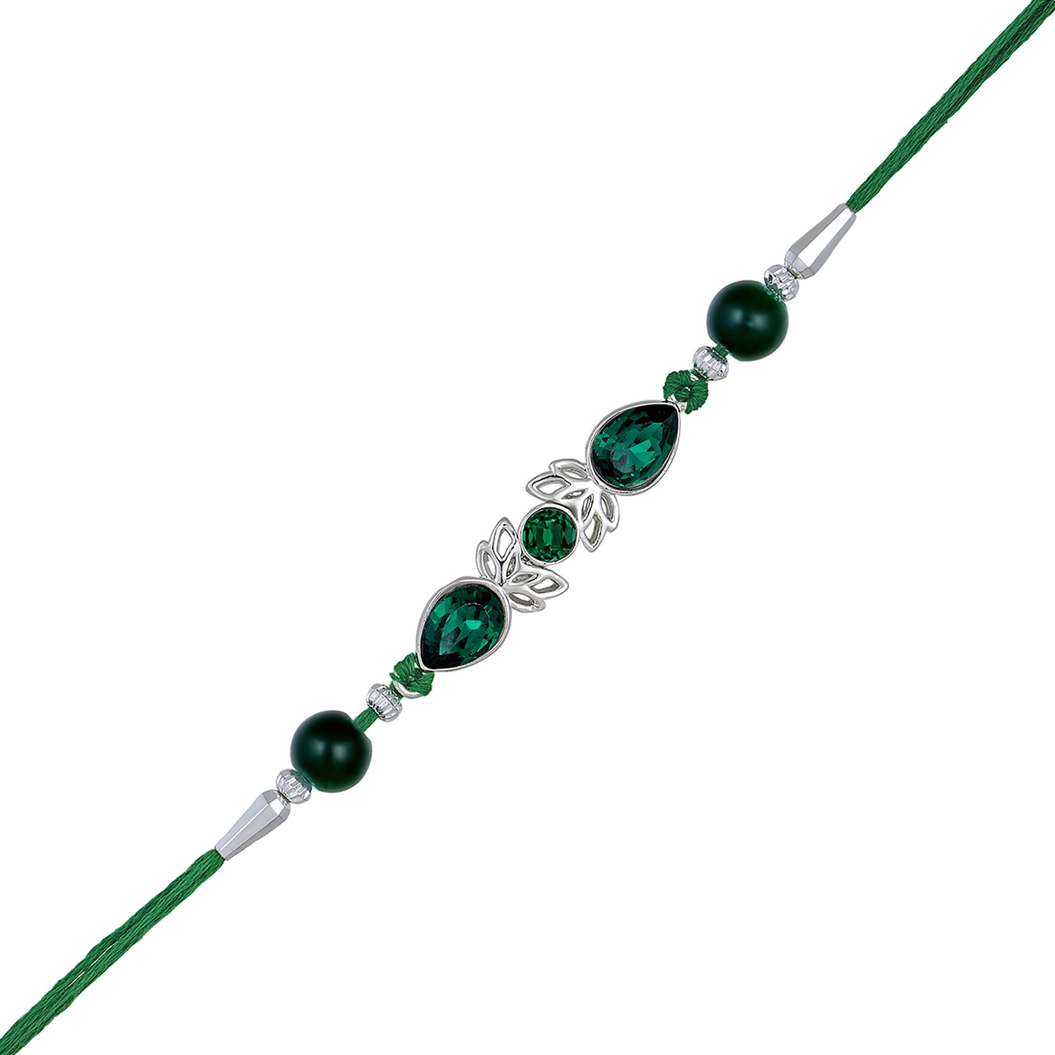 Green Water Drop Rakhi