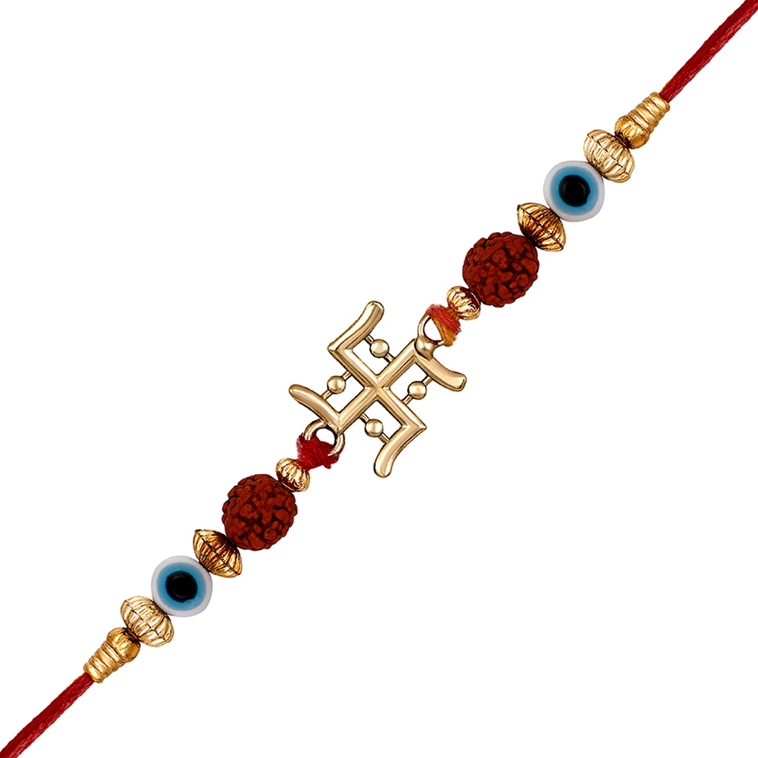 Evil Eye and Swastik Rakhi for Bhaiya