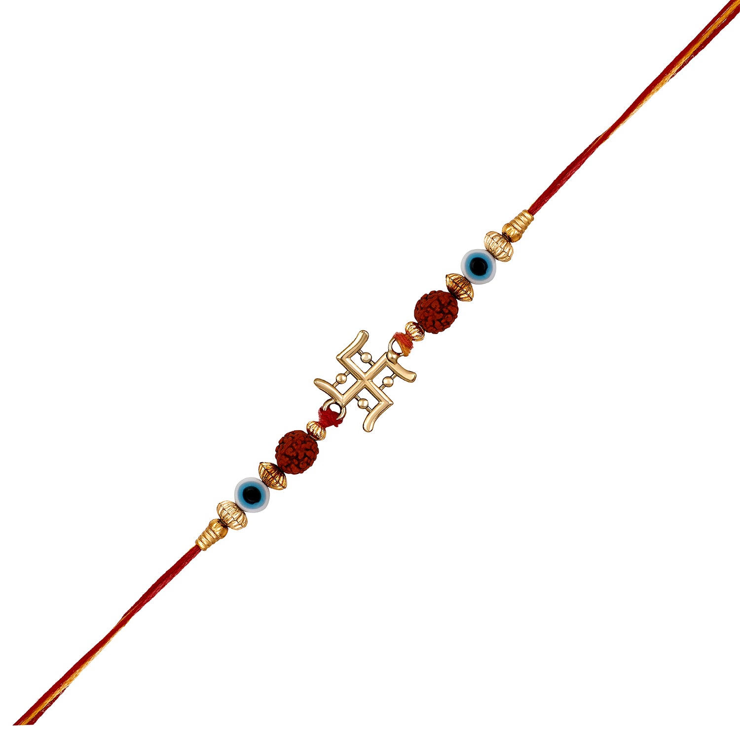 Evil Eye and Swastik Rakhi for Bhaiya
