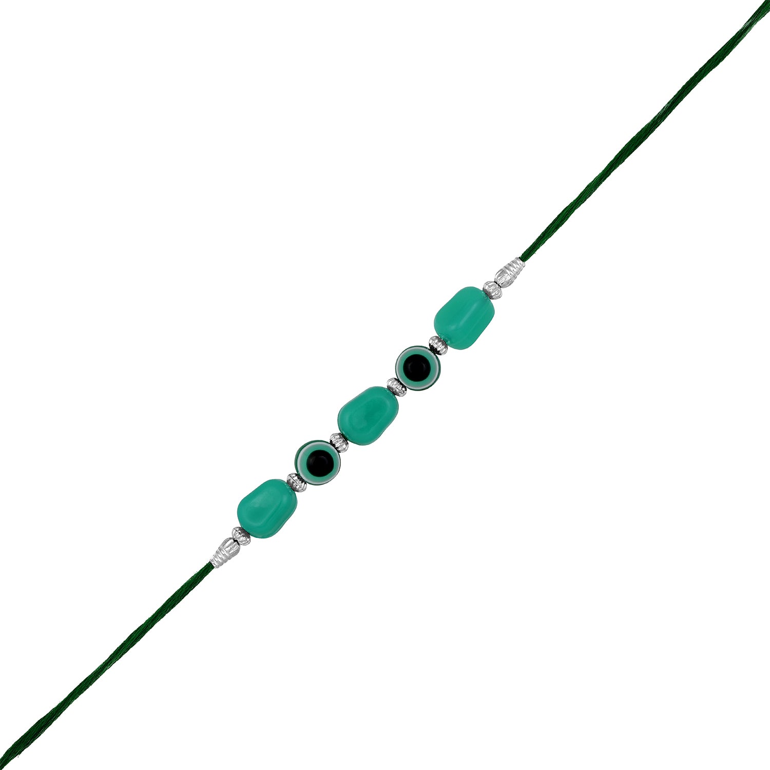 Green Evil Eye Rakhi