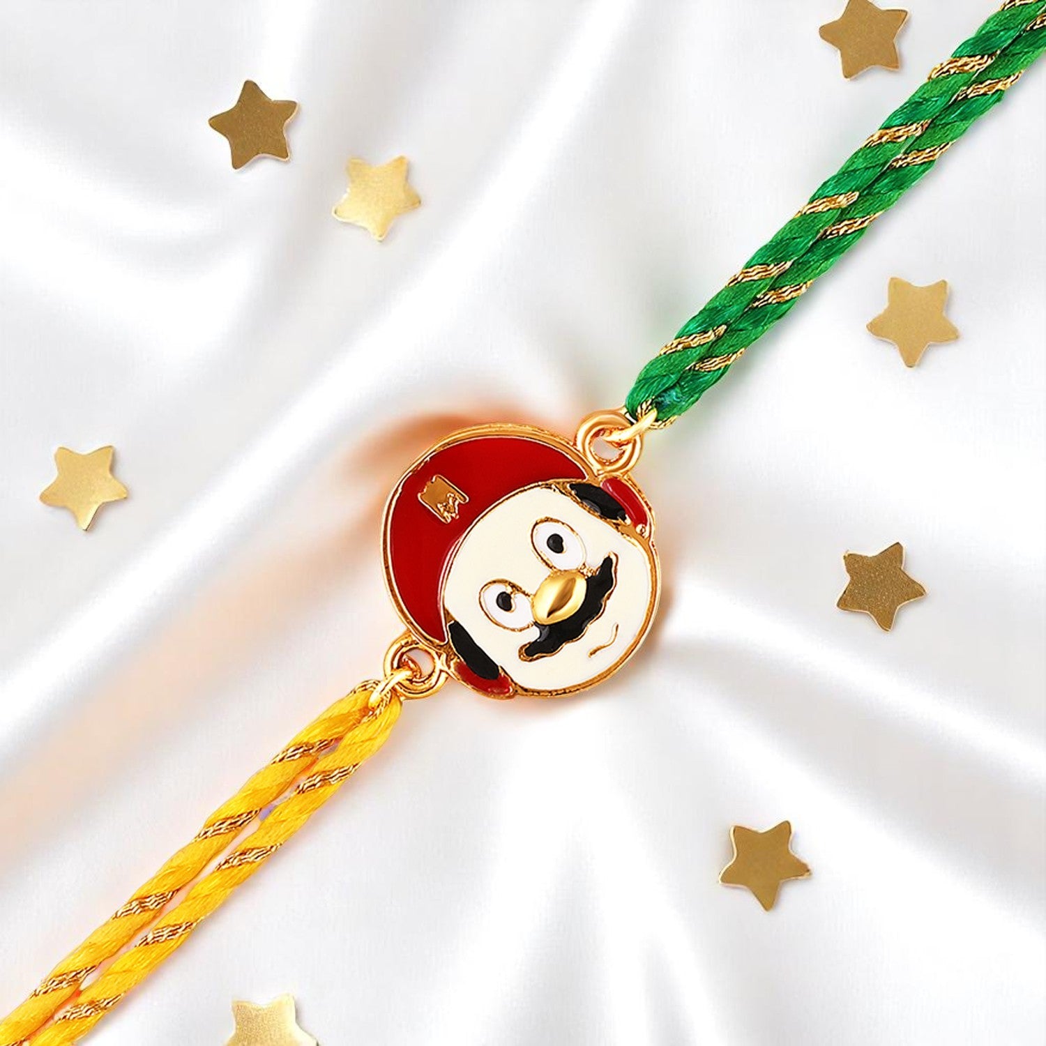 Meena Work Enameled Cartoon Rakhi