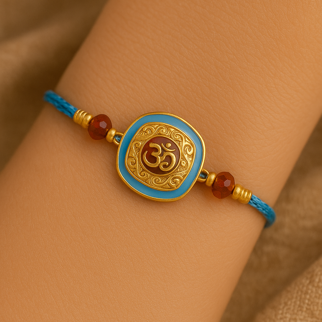 Meena Enamel OM Rakhi