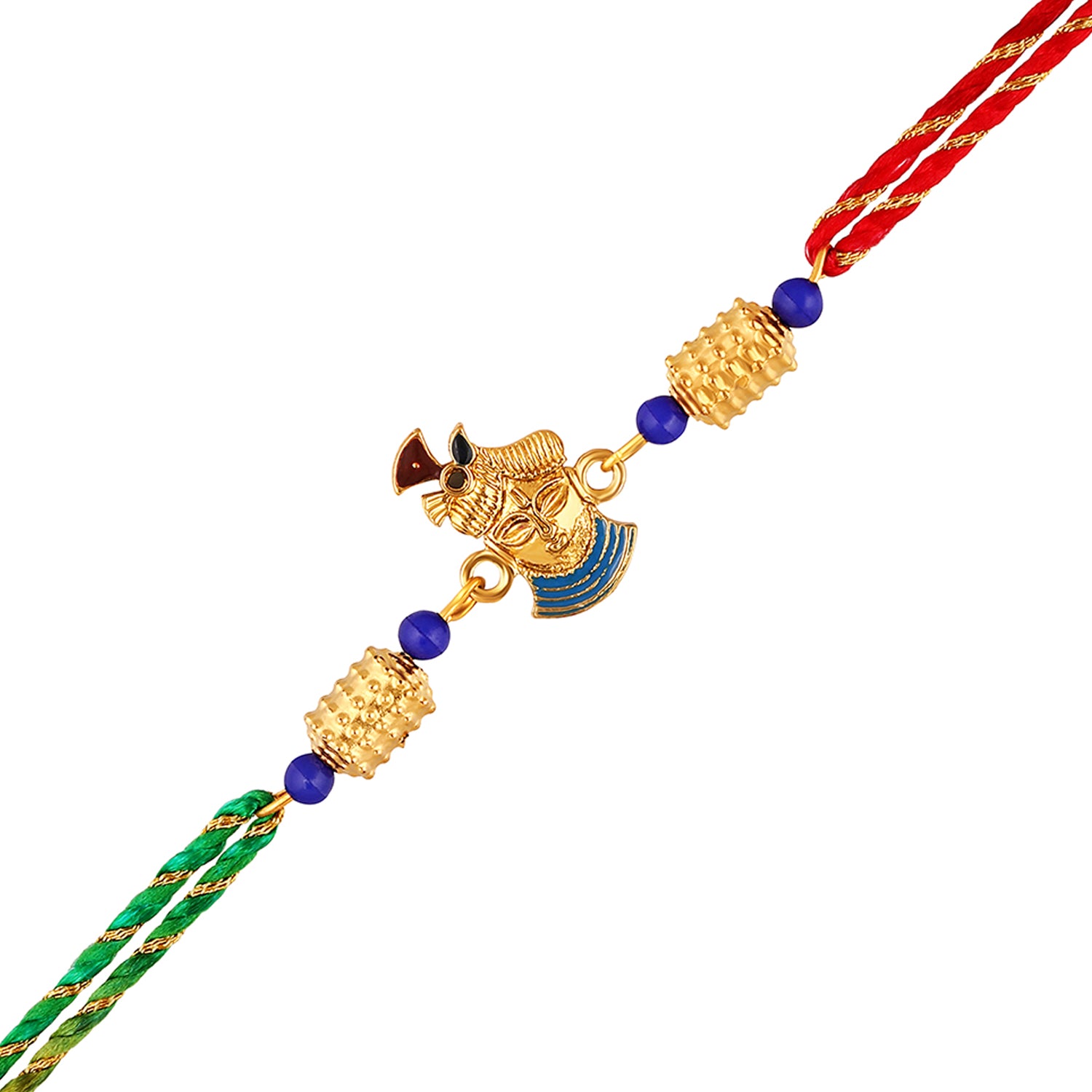 Religious Lord Krishana Meena Work Rakhi