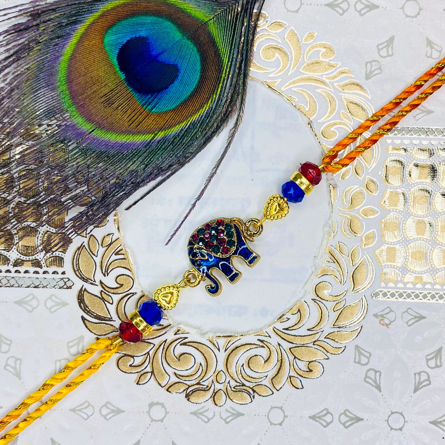 Baby Elephant-Shaped Rakhi