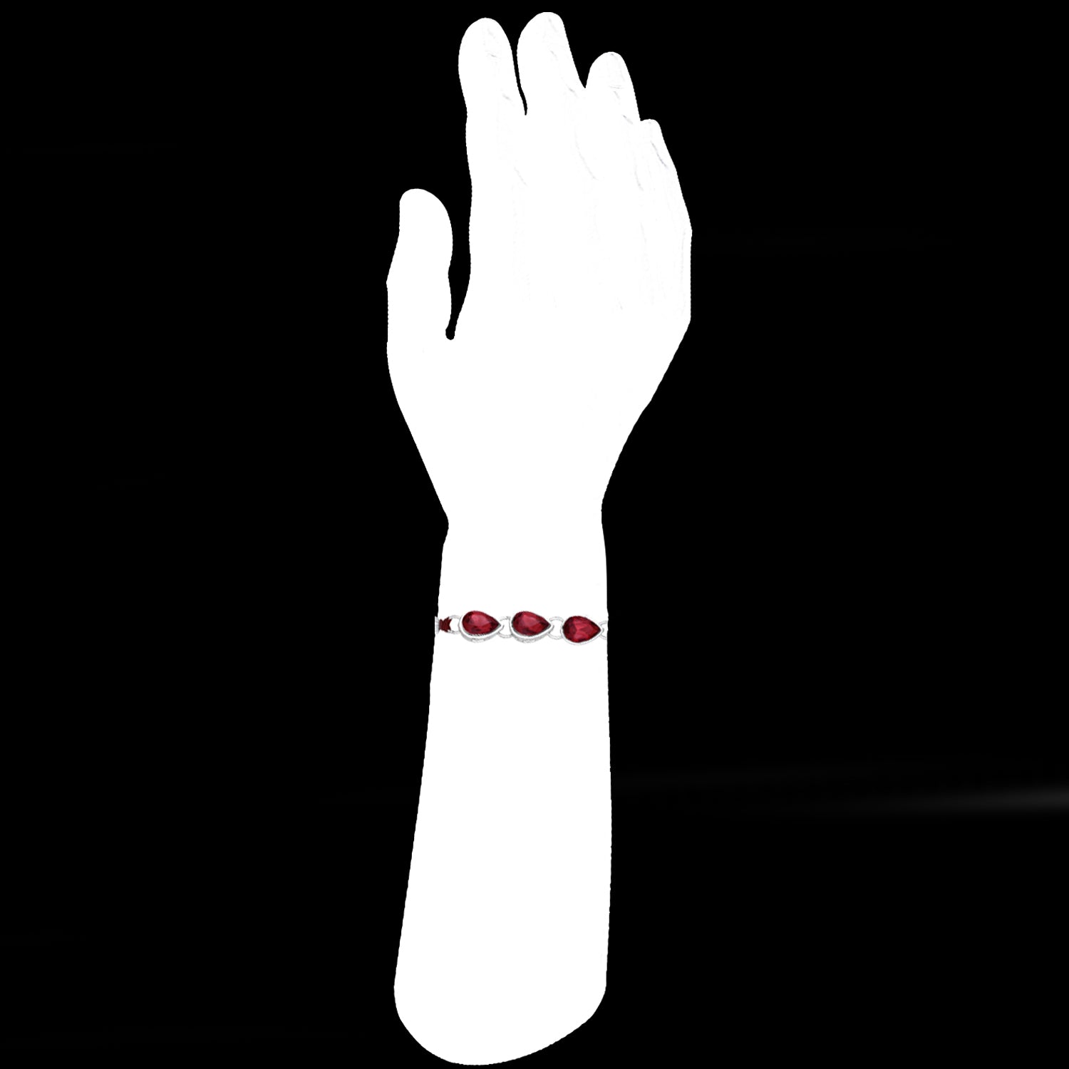 Maroon Water Drop Shape Bhaiya Rakhi