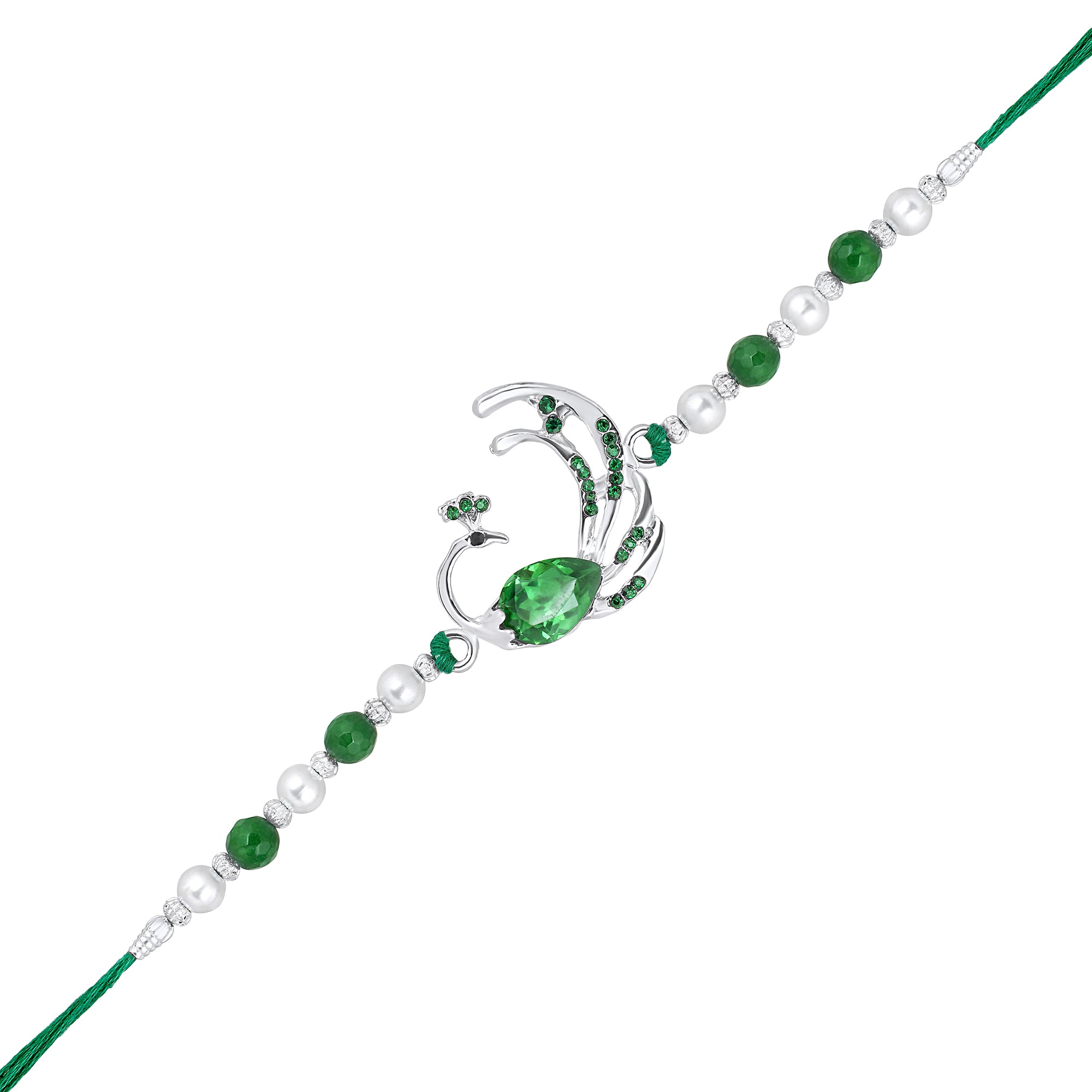 Peacock-Shaped Bhaiya Rakhi