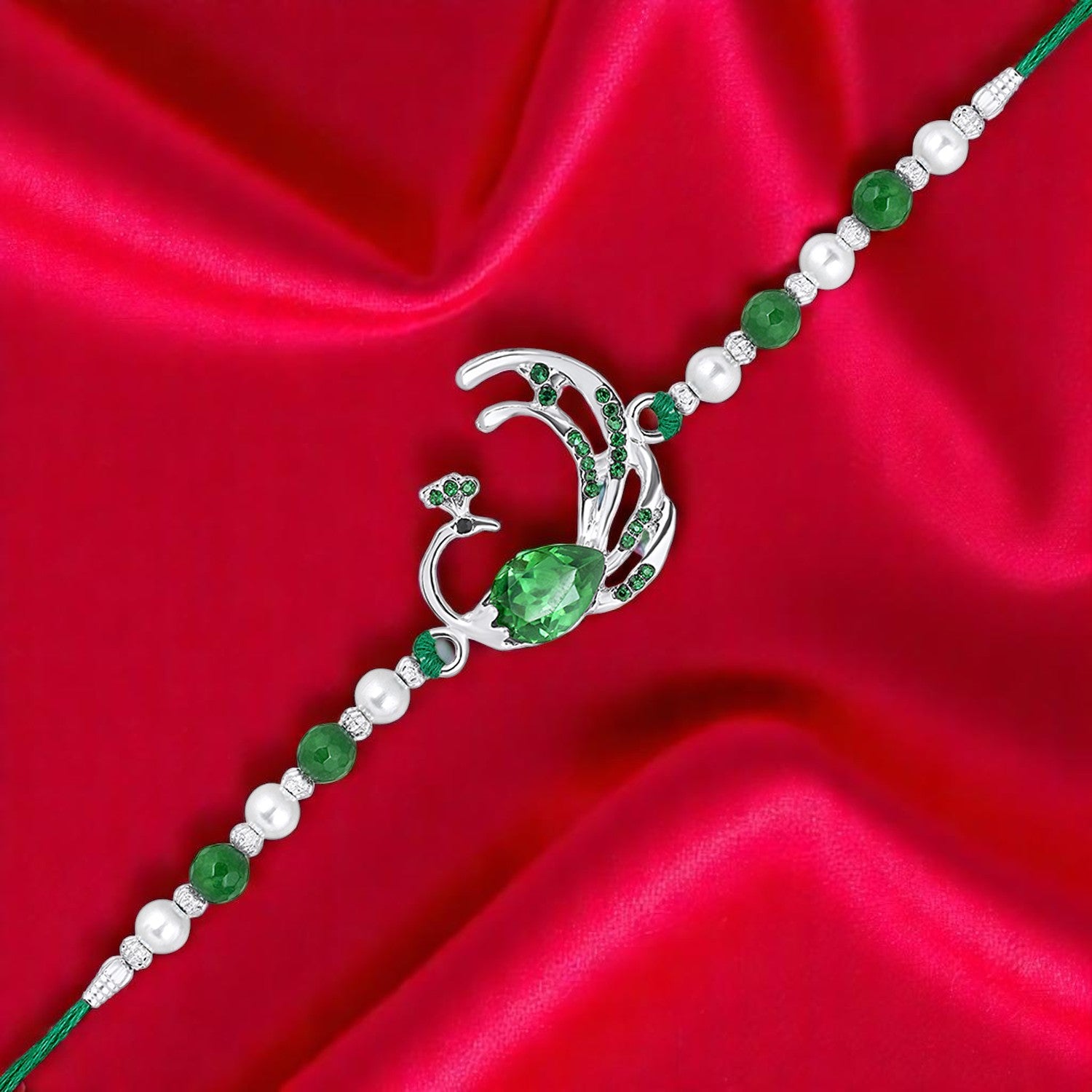 Peacock-Shaped Bhaiya Rakhi