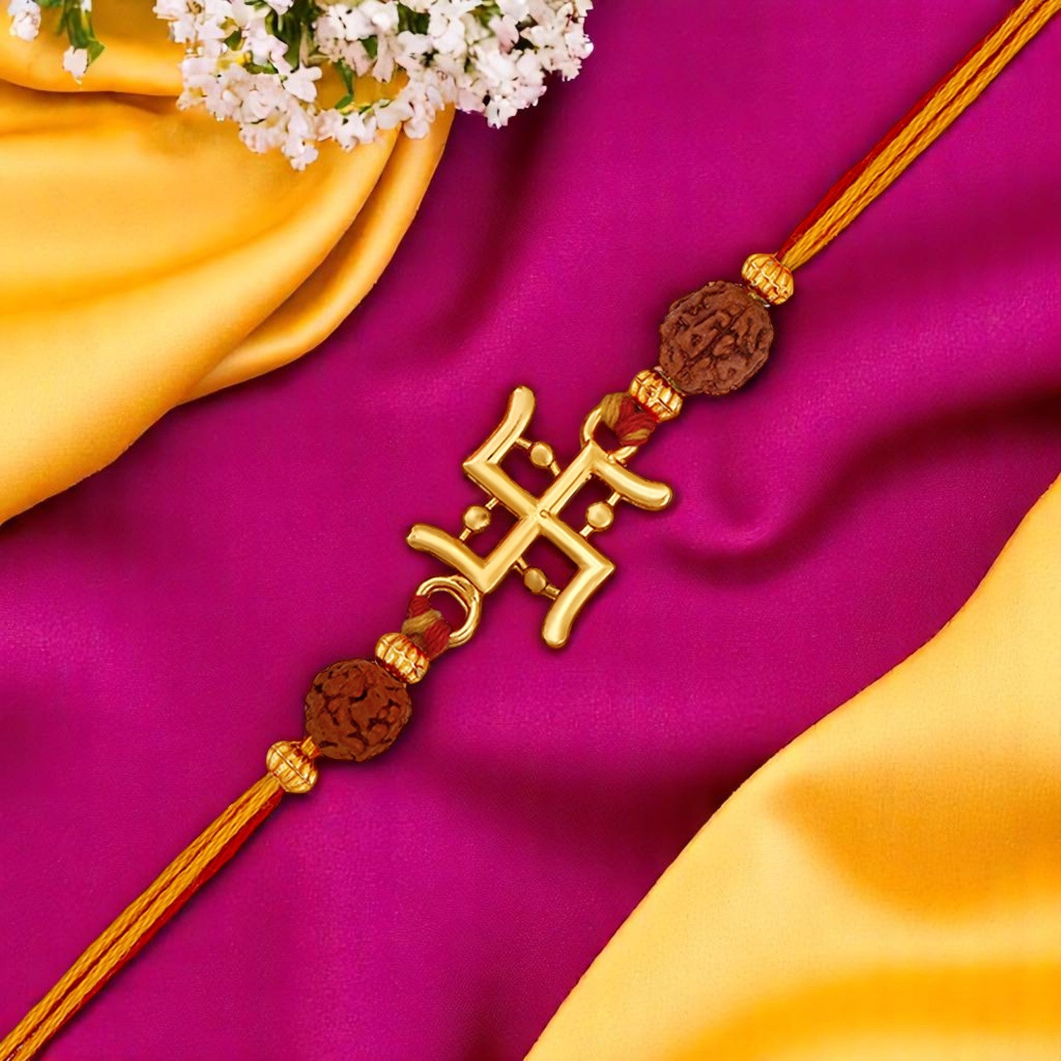 Swastik and Rudraksha Bhaiya Rakhi