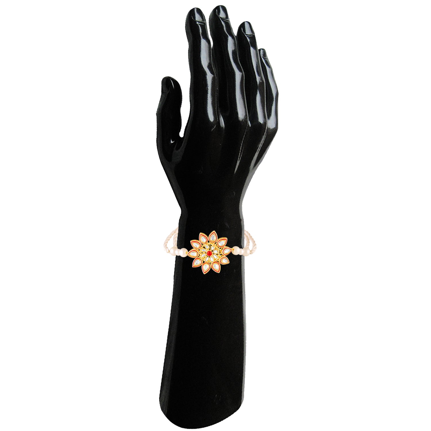 Traditional Kundan Rakhi for Brother