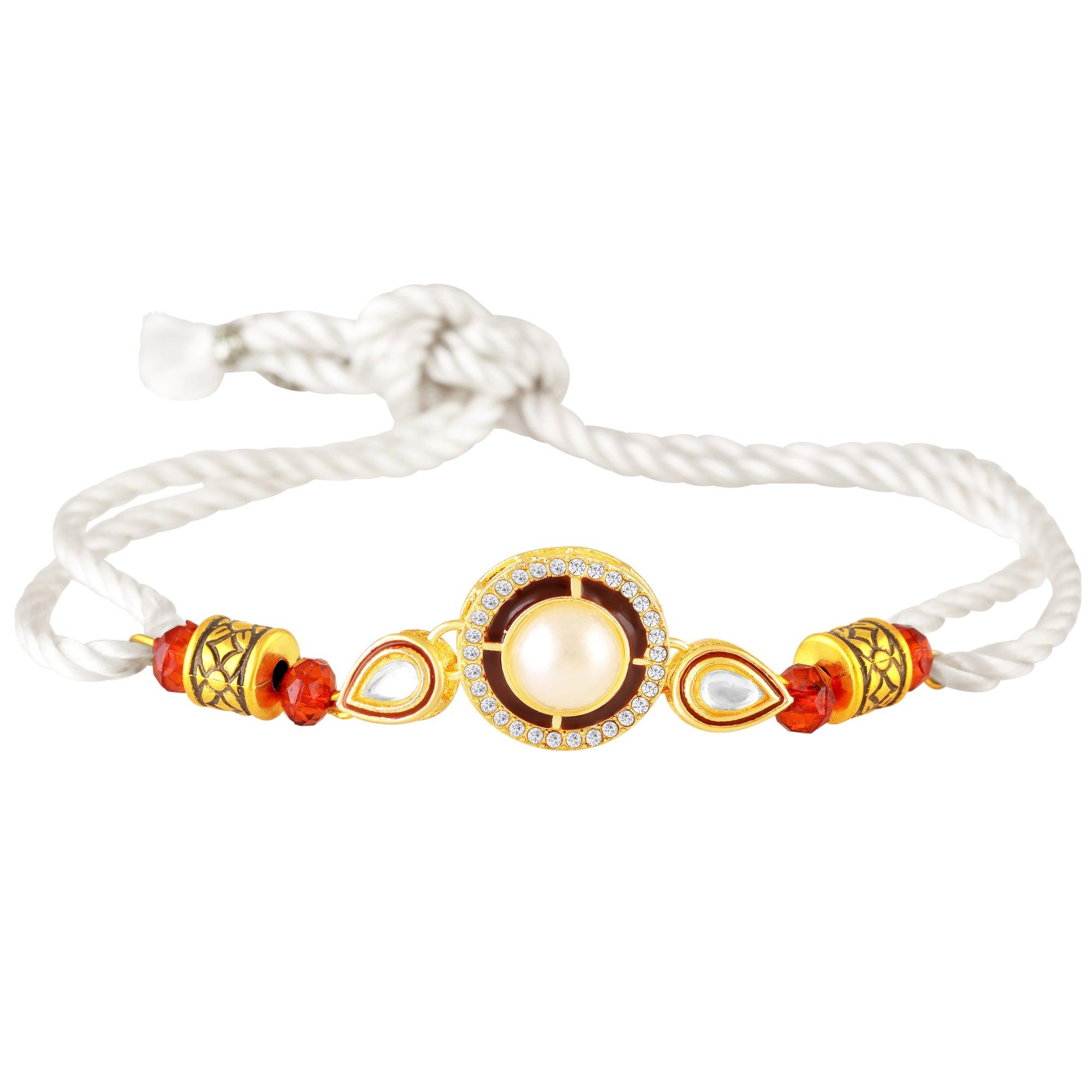 Premium Artificial Pearl Rakhi for Brother