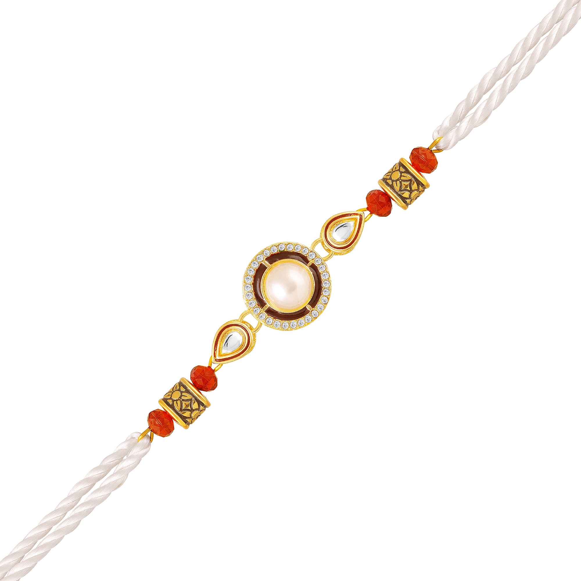 Premium Artificial Pearl Rakhi for Brother