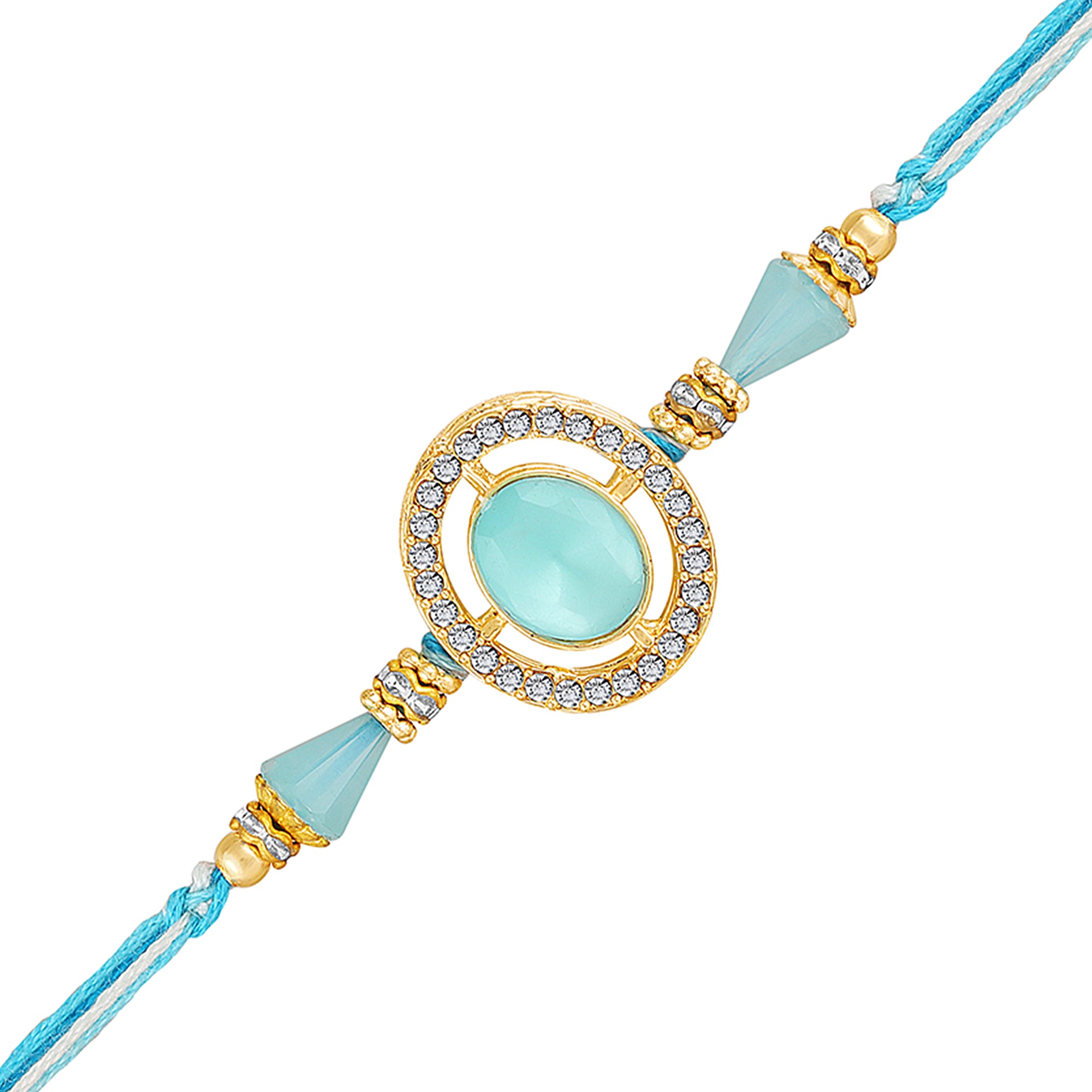 Elegant Stone Rakhi for Brother