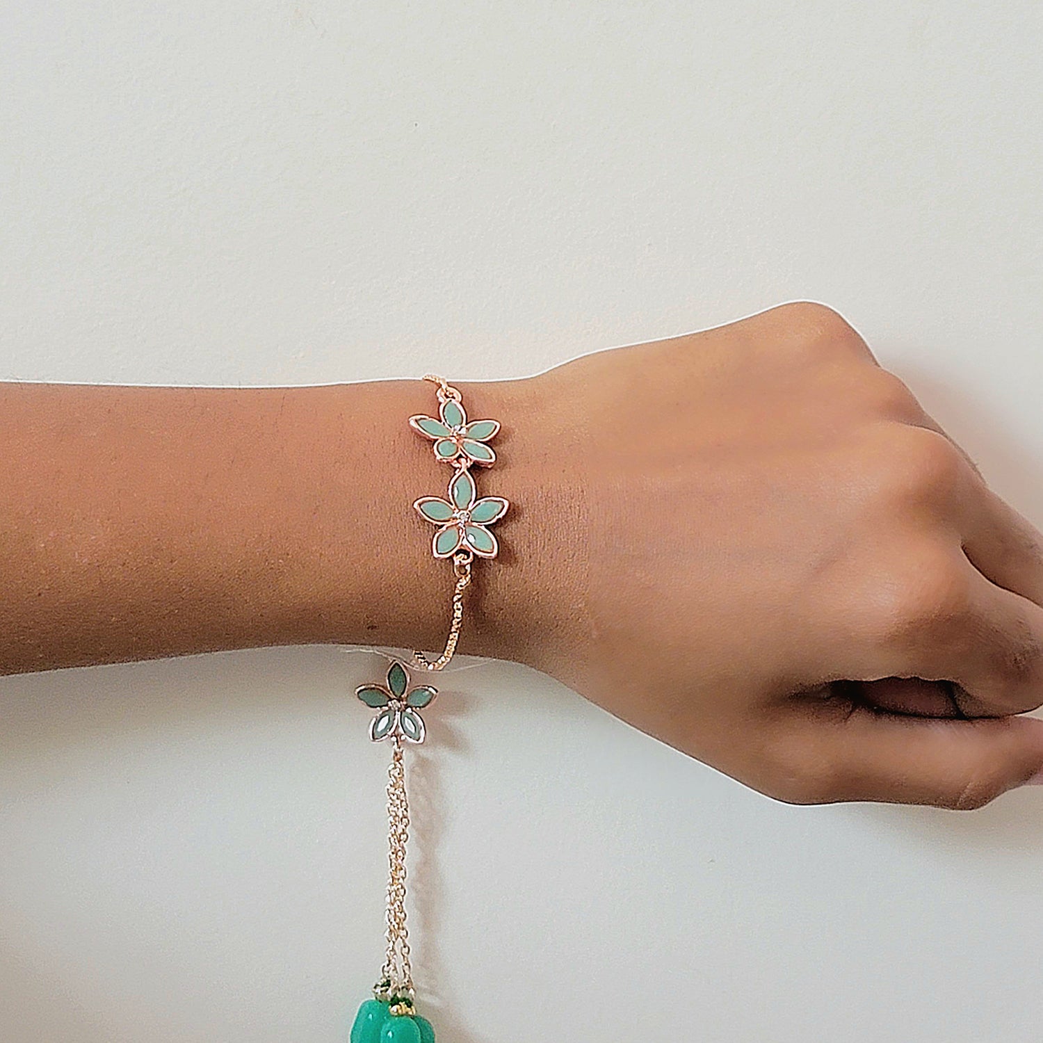 Green Floral Lumba Rakhi