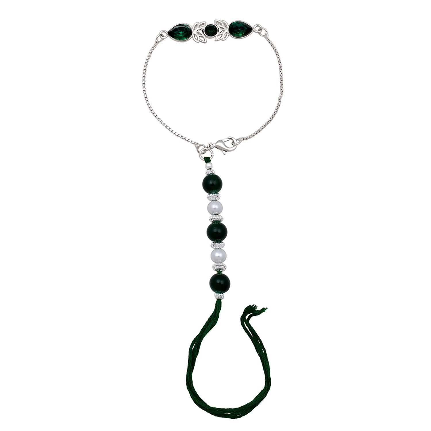 Green Water Drop Lumba Rakhi