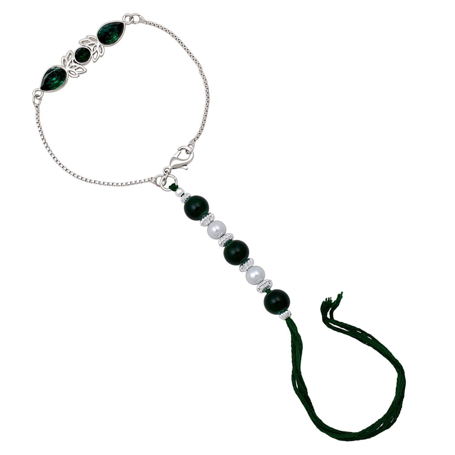 Green Water Drop Lumba Rakhi