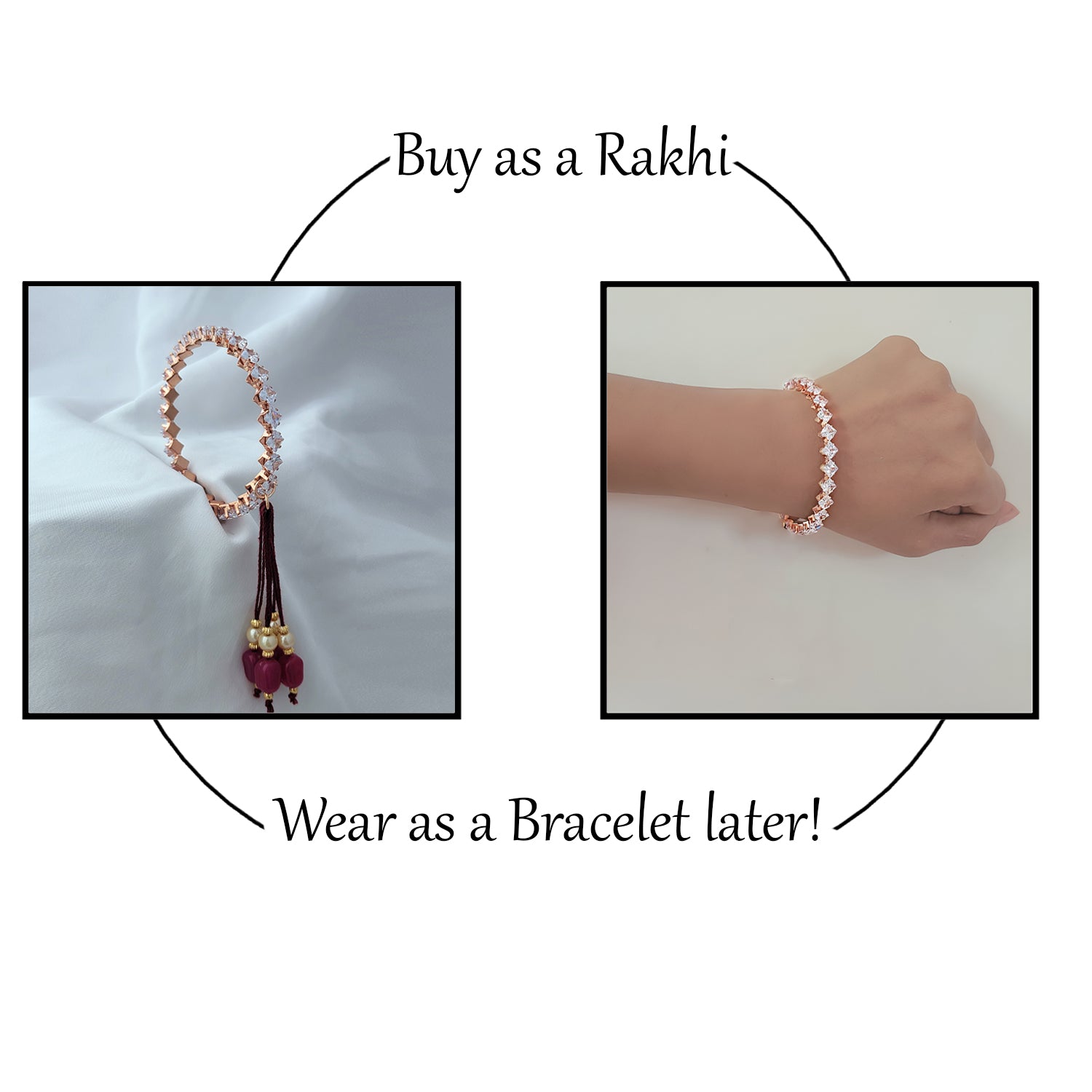 Eternal Love Delightful Lumba Rakhi Bracelet