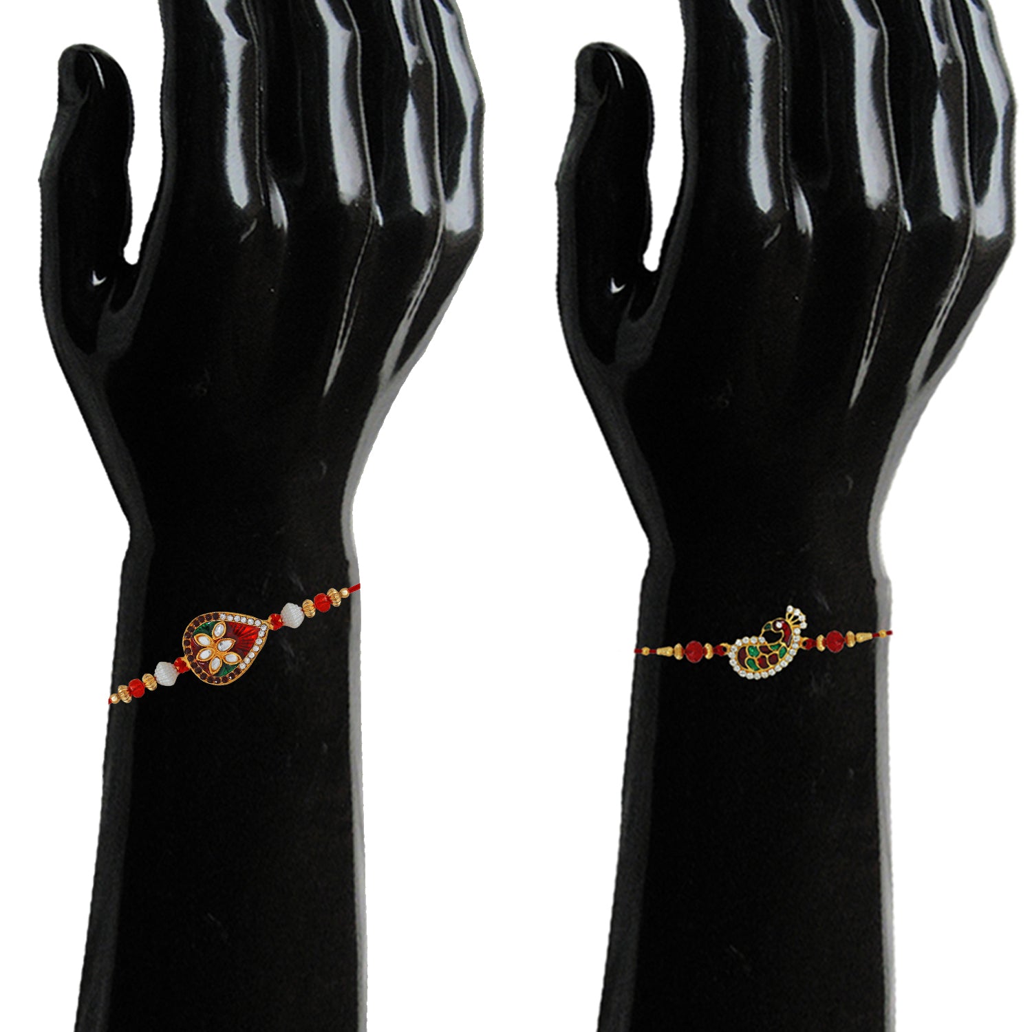 Exquisite Meenakari Rakhis Combo