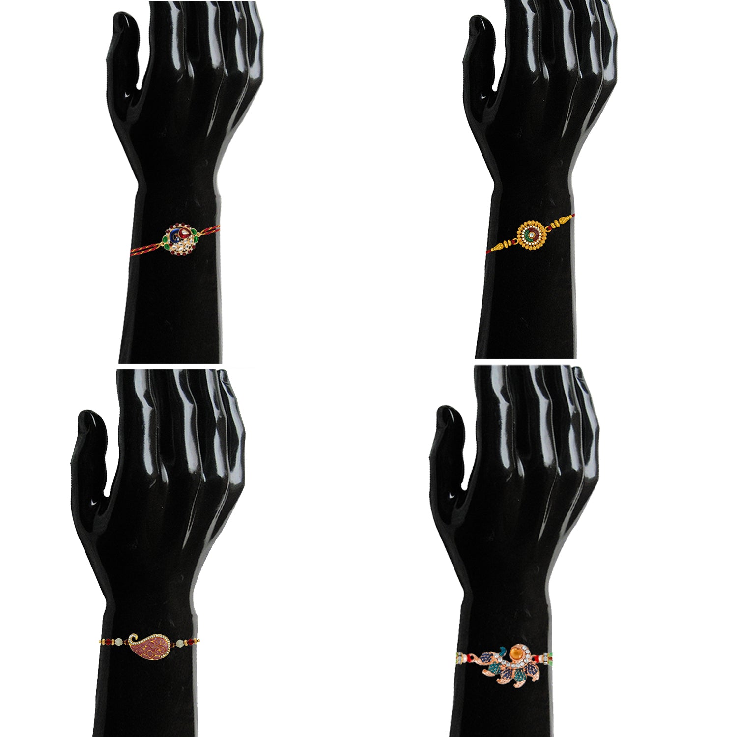 Designer Meenakari work Rakhis