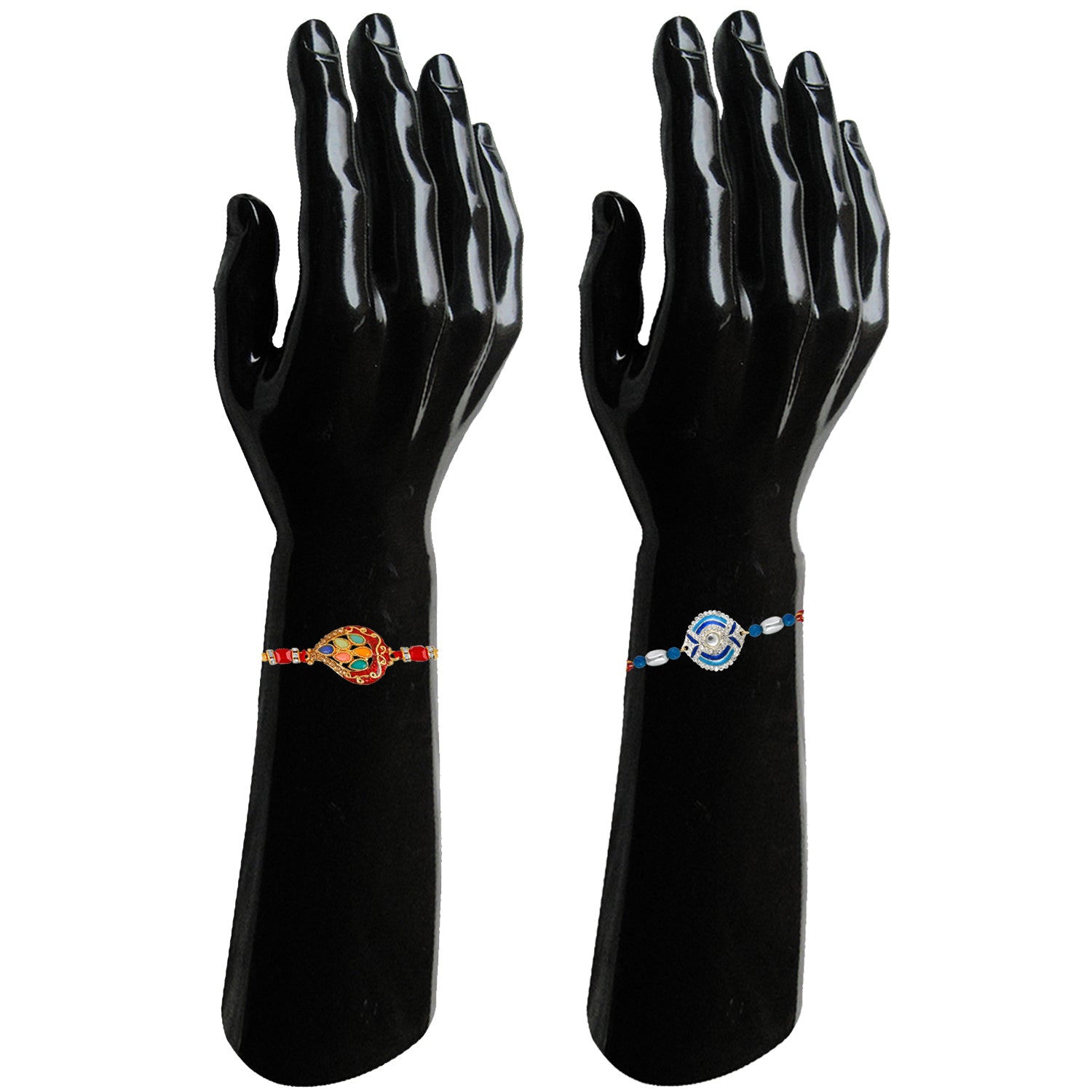 Combo of 2 Classic Designer Meenakari Rakhi (Bracelet)