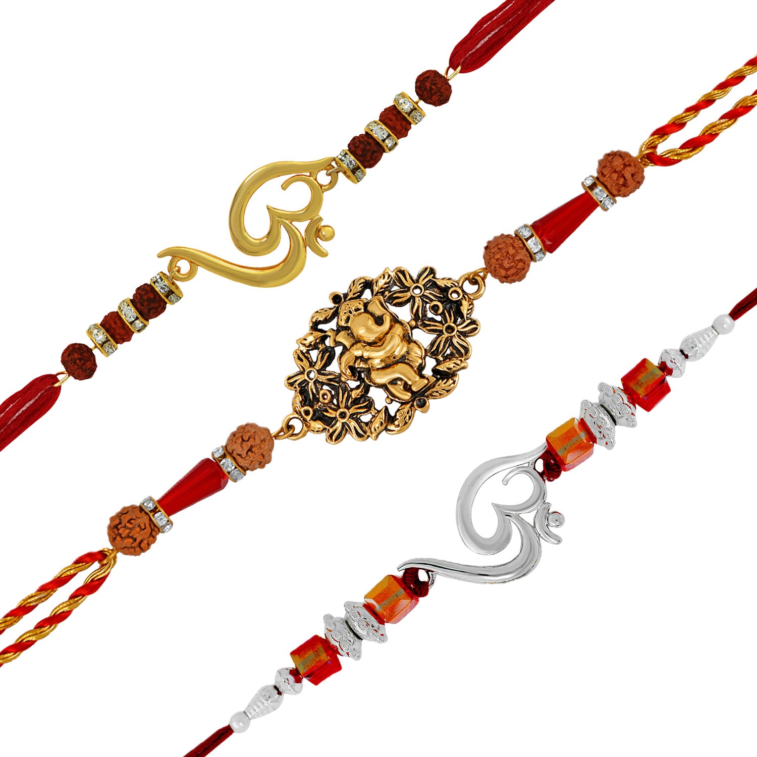 Combo of Om and Ganesha Rakhis