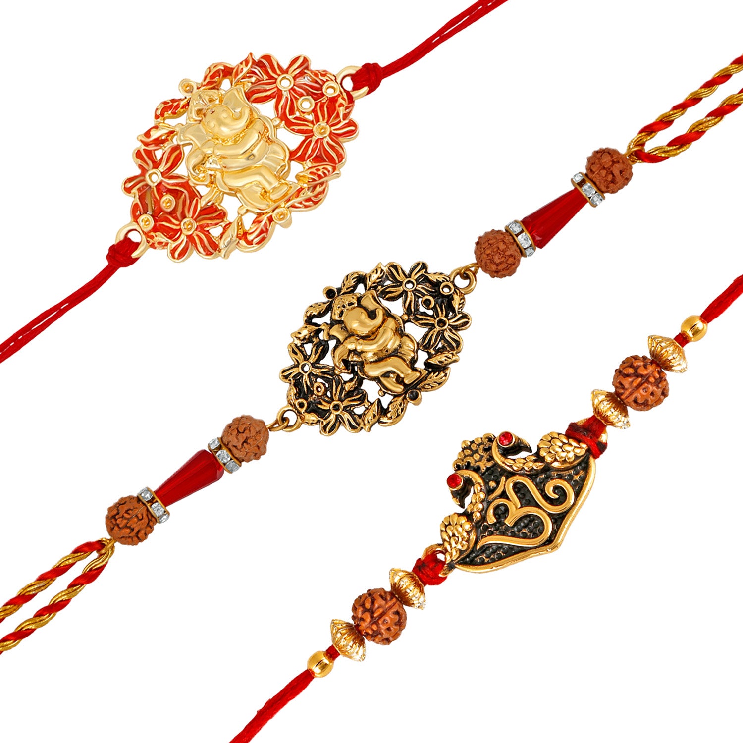 Combo of Om and Ganesha Rakhis