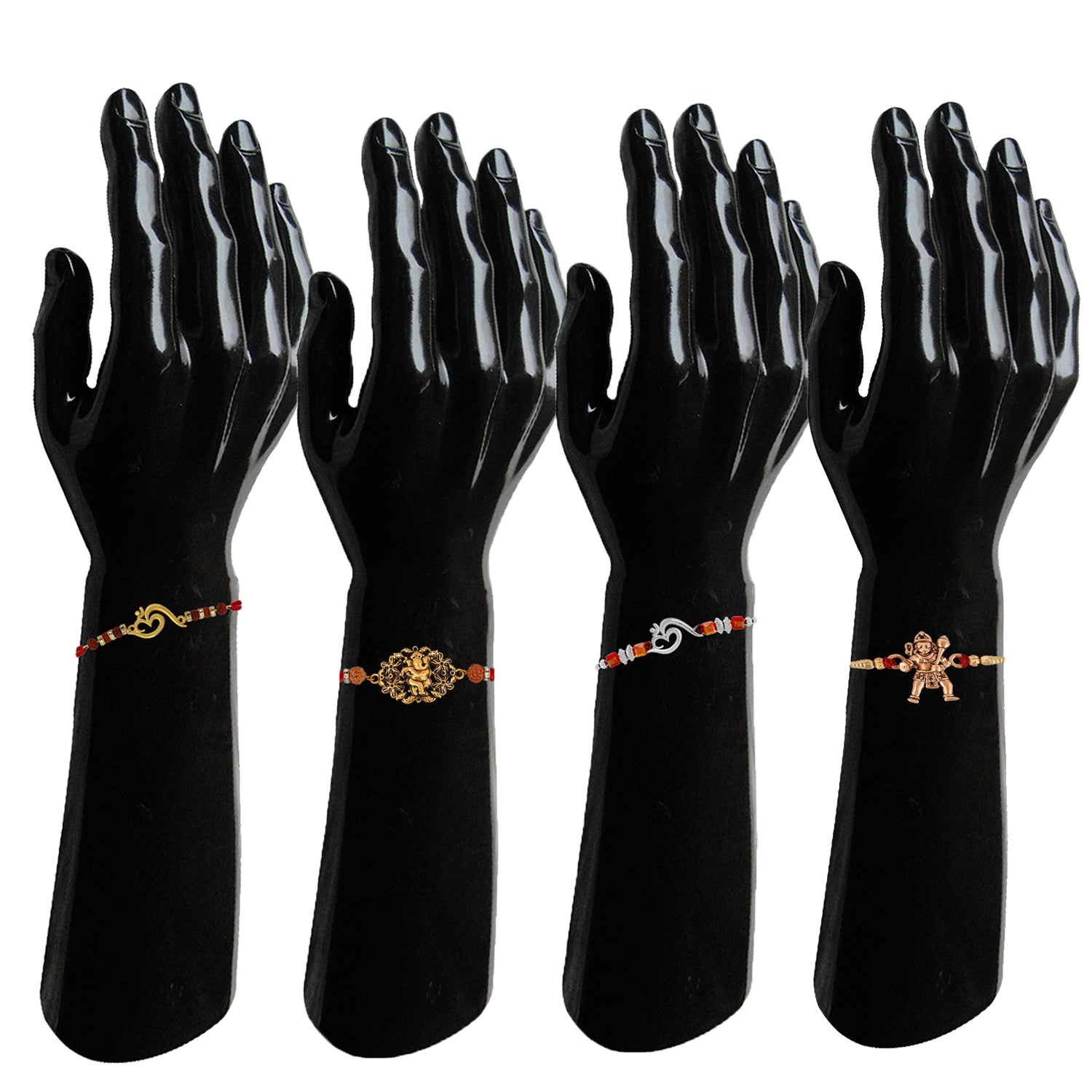 Combo of Om, Ganesha and Hanuman Rakhis