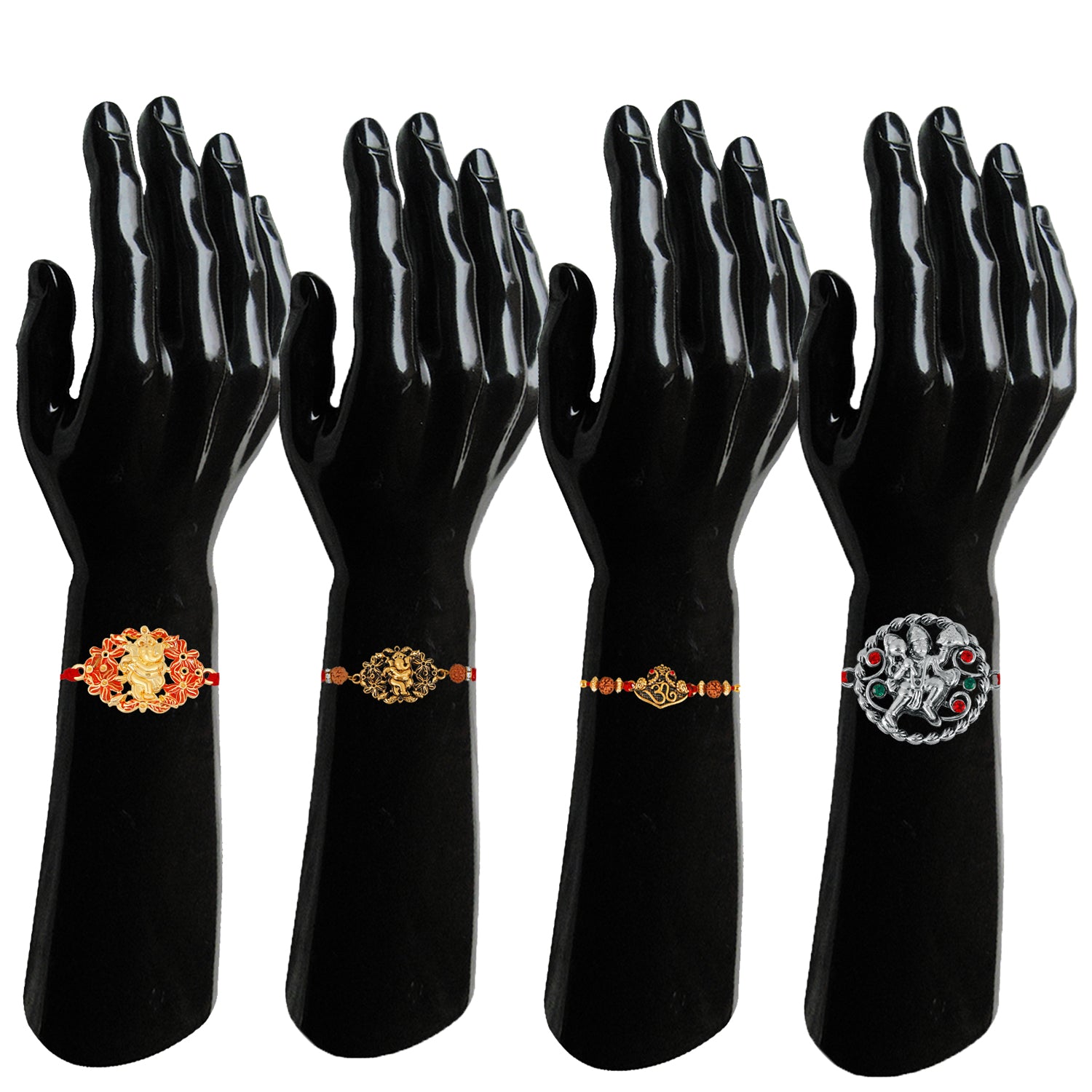 Combo of Om, Ganesha and Hanuman Rakhis