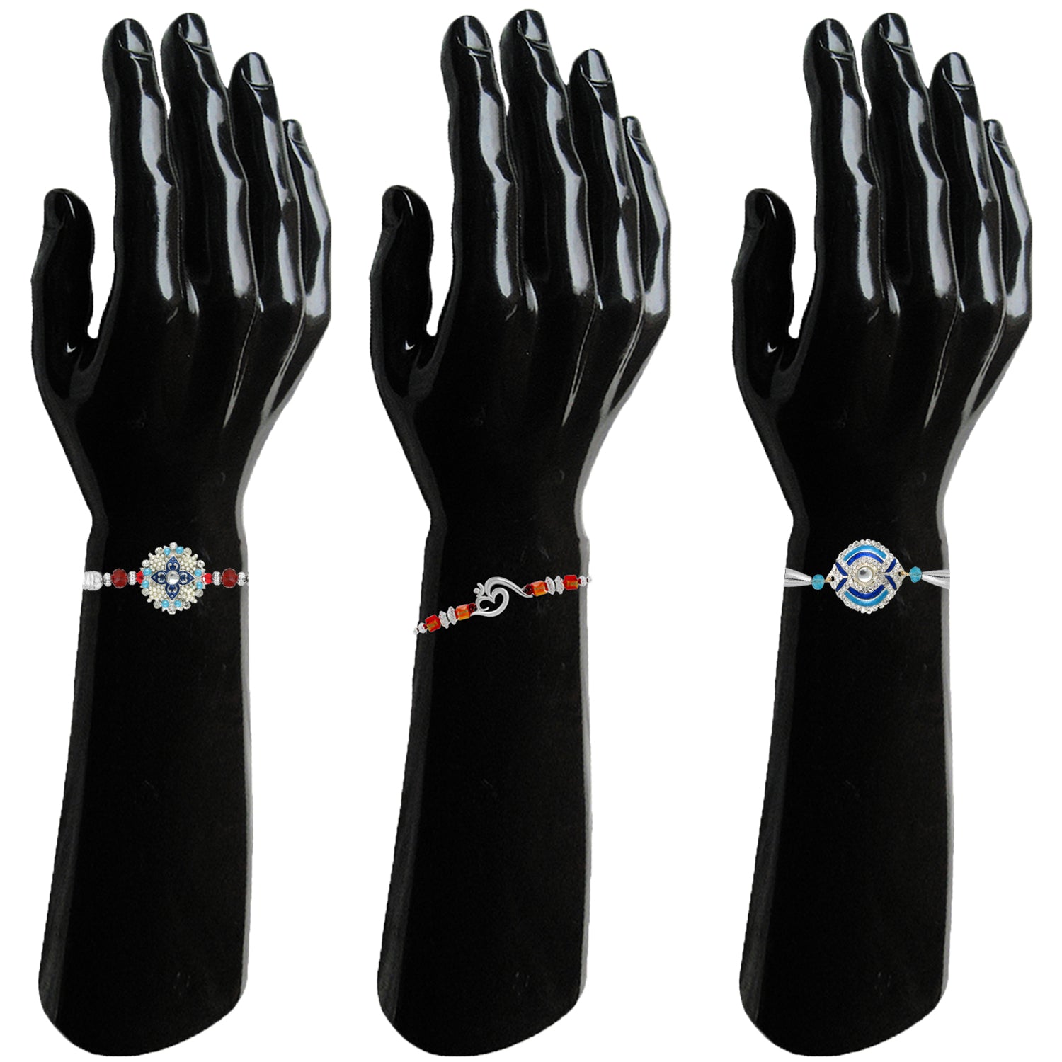 Combo of Om and Designer Rakhis