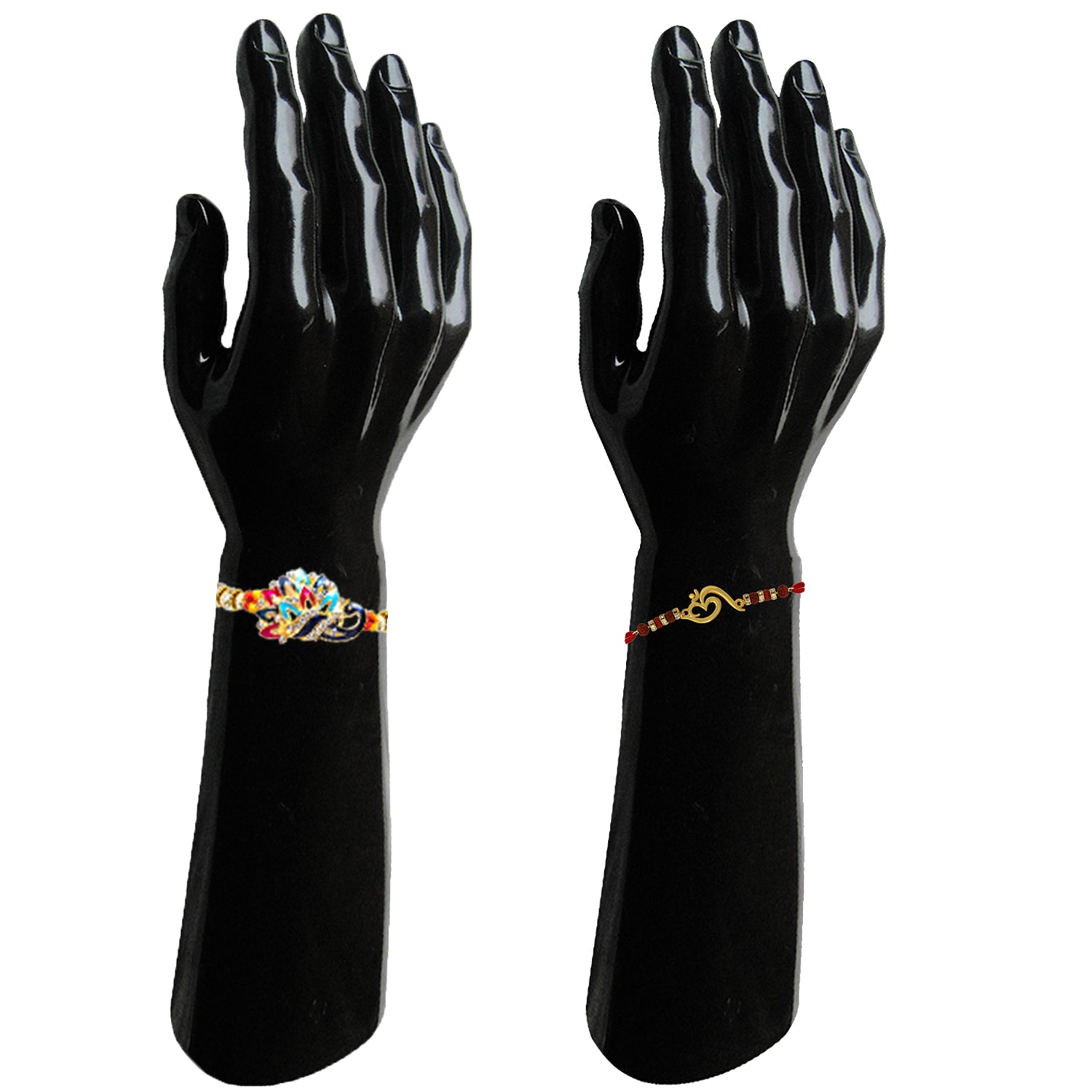 Combo of Om and Peacock 'Bhaiya bhabhi' Rakhis