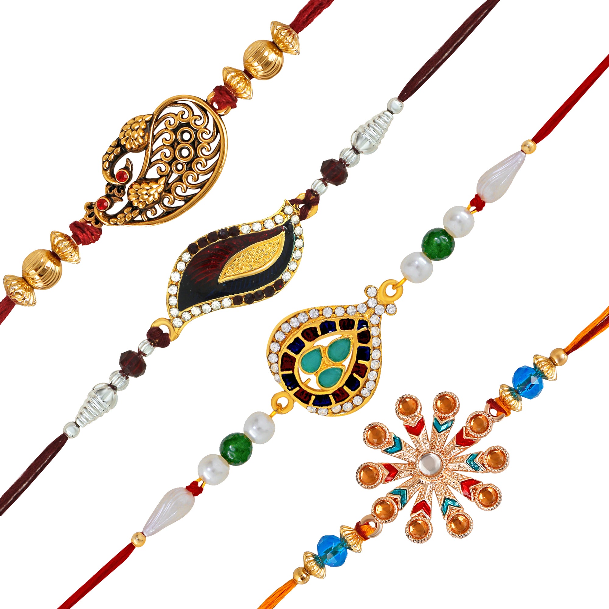 Combo of 4 Designer Rakhis