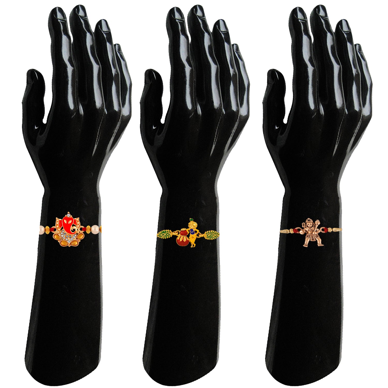 Ganesha Krishana and Hanuman Rakhi's