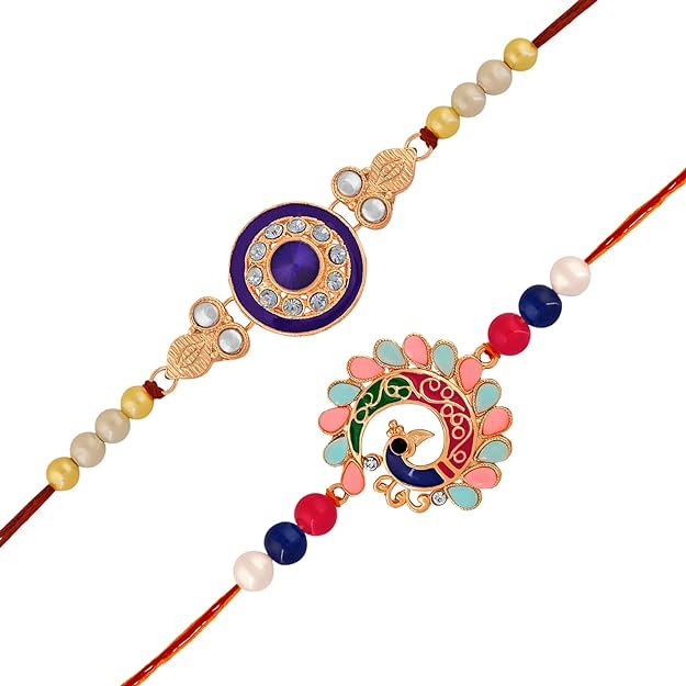 Combo of Meenakari Work Rakhi's