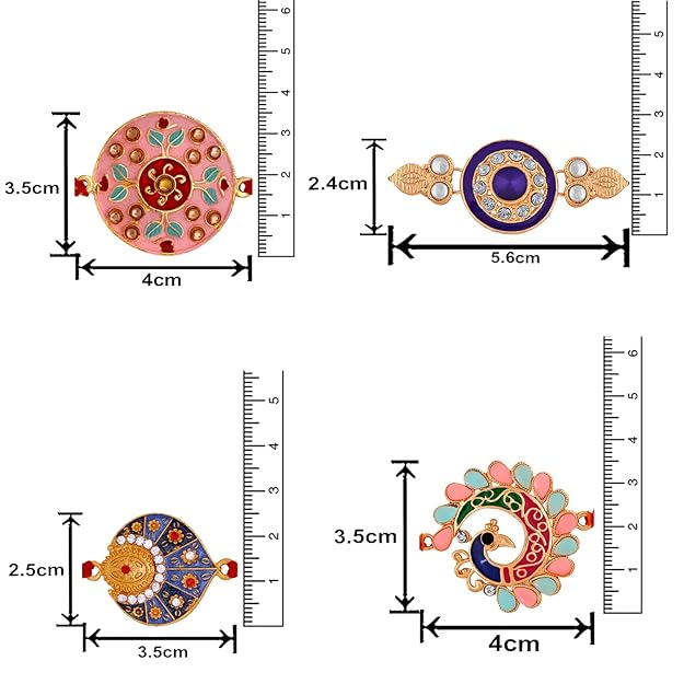 Combo of Meenakari Work Rakhi's