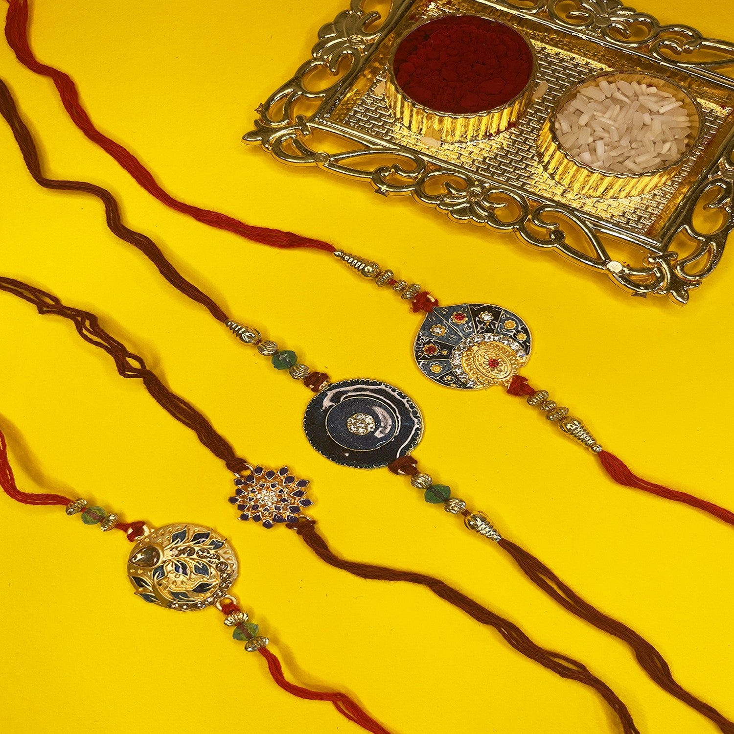 Exclusive Designer Meenakari Work Rakhi's