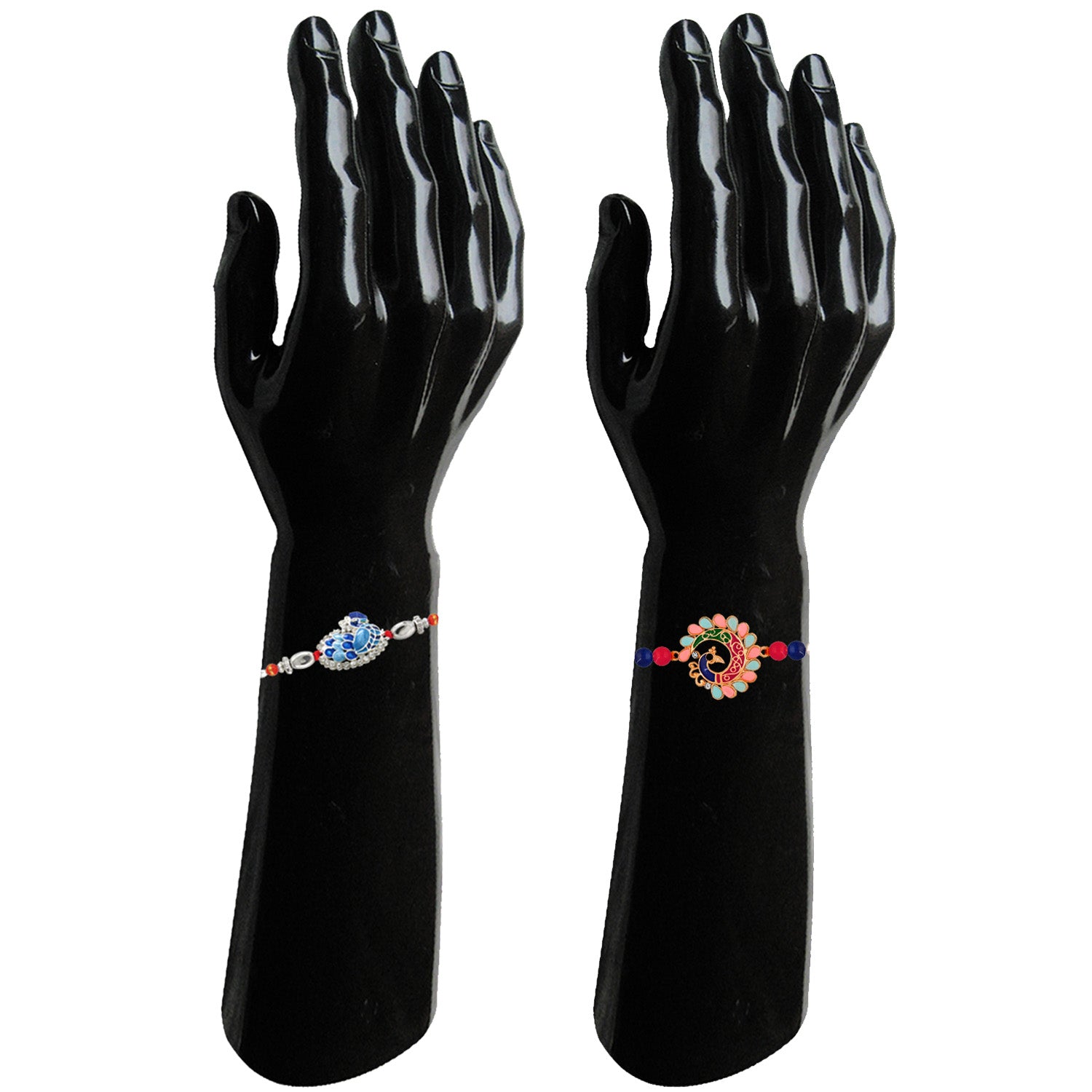 Charming Peacock Shaped Rakhis