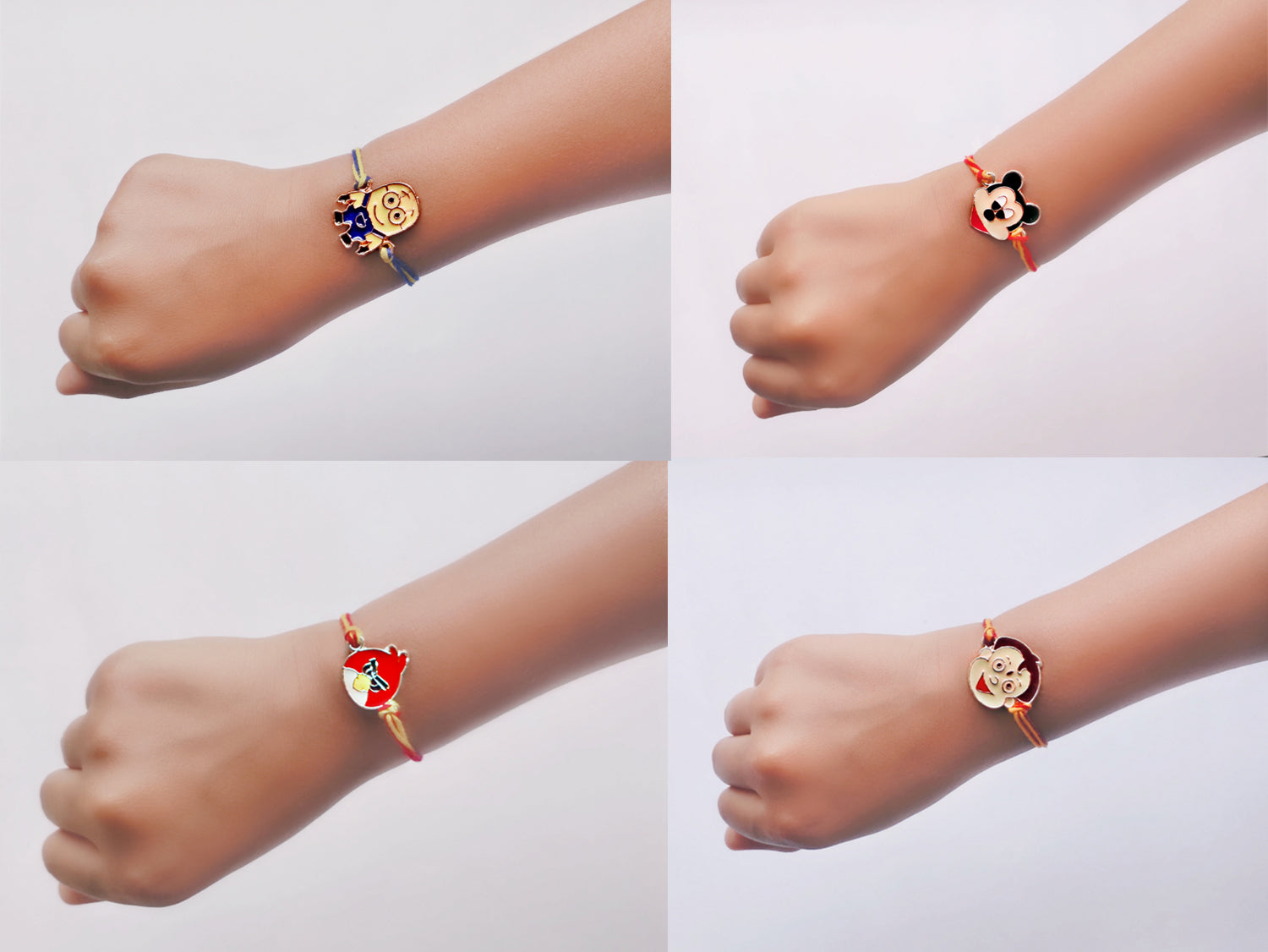 Combo of 4 Popular Trendy Colorful Cartoon Kids Rakhi