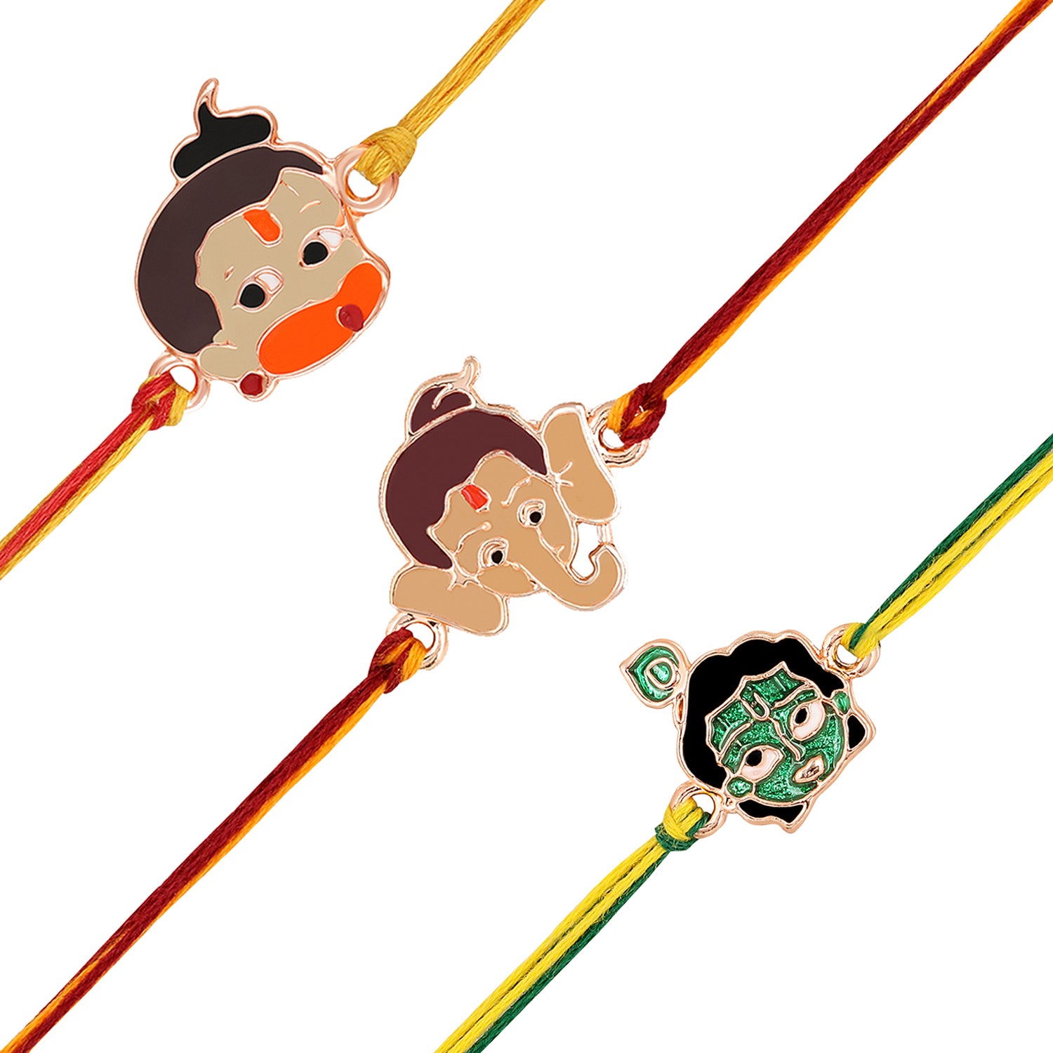 Combo of Bal Ganesh and Bal Krishna Kids Rakhi