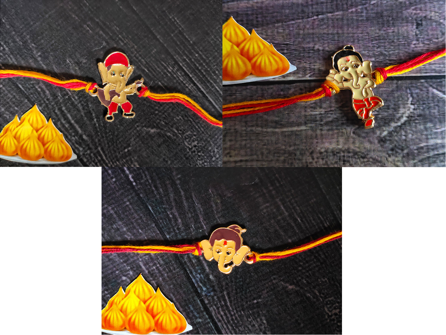 Combo of Bal Ganesh and Bal Hanuman Kids Rakhi