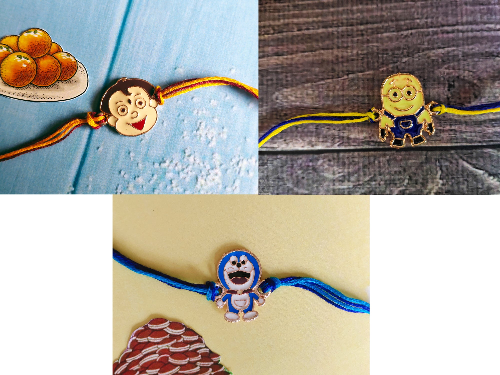 Combo of 3 Popular Trendy Cartoon Kids Rakhi