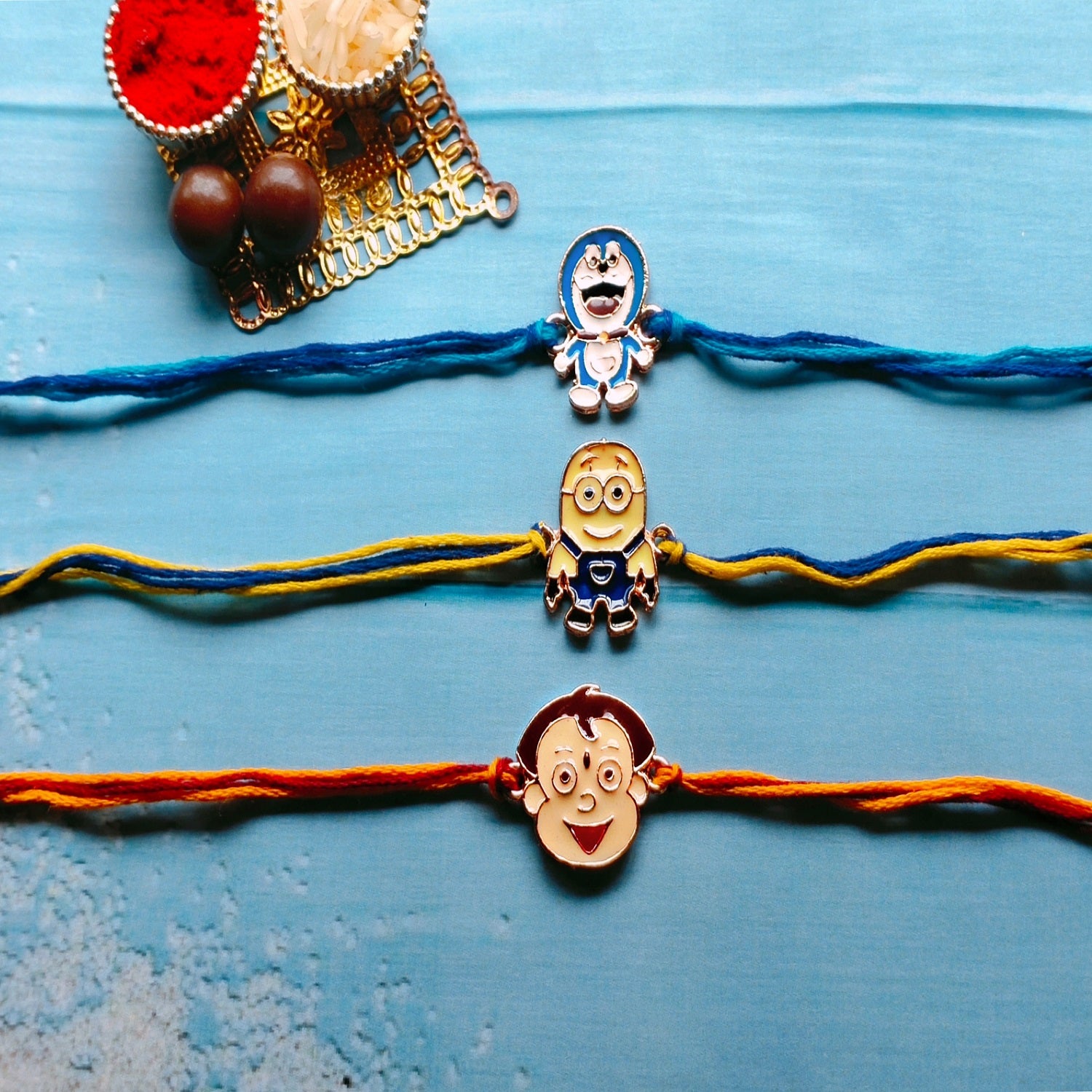Combo of 3 Popular Trendy Cartoon Kids Rakhi