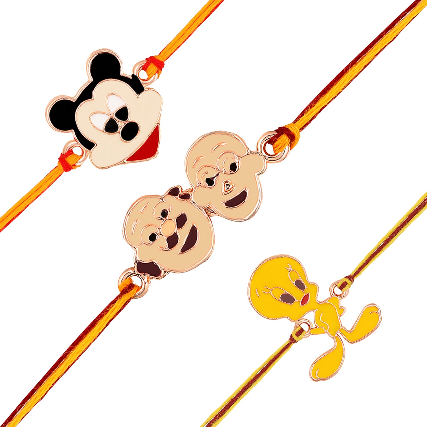 Combo of 3 Popular Trendy Colorful Cartoon Kids Rakhi