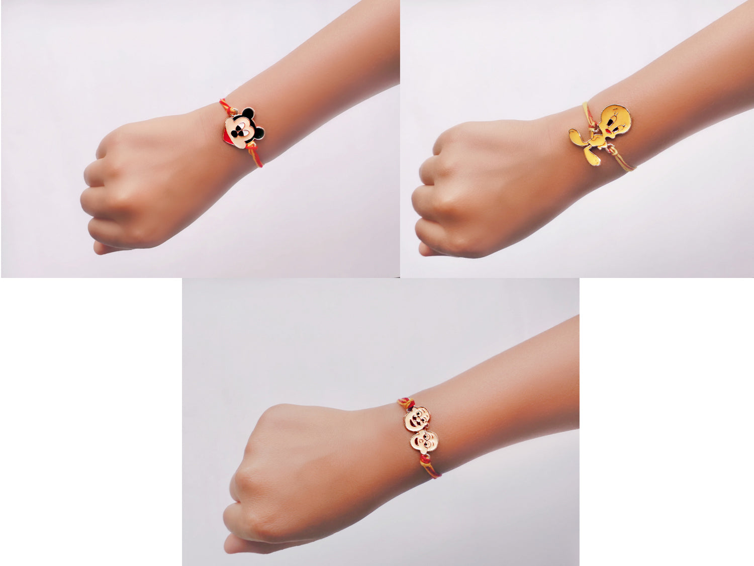 Combo of 3 Popular Trendy Colorful Cartoon Kids Rakhi