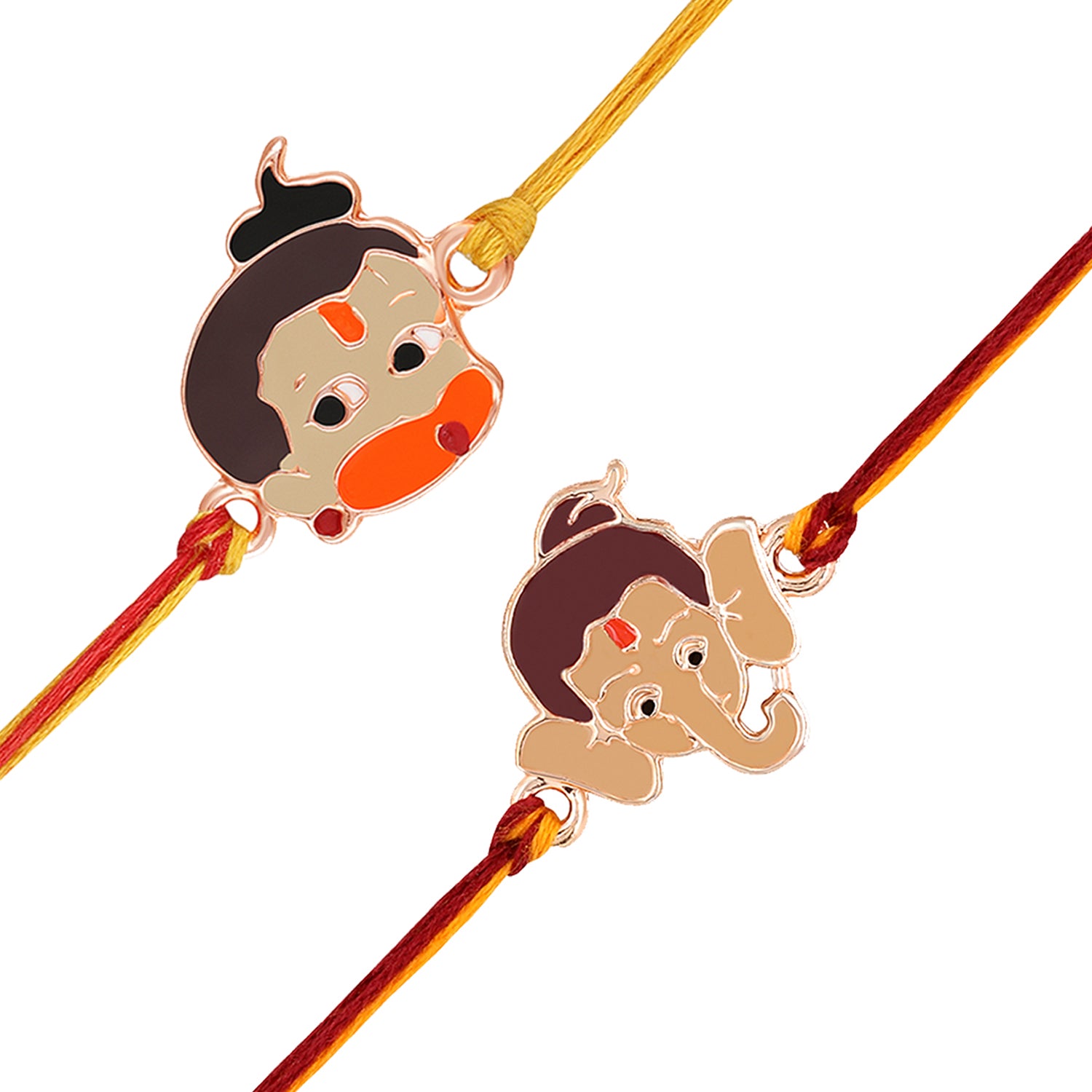 Combo of Bal Ganesh and Bal Hanuman Kids Rakhi