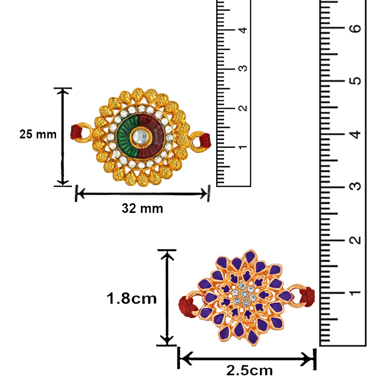 Combo of Floral Rakhi