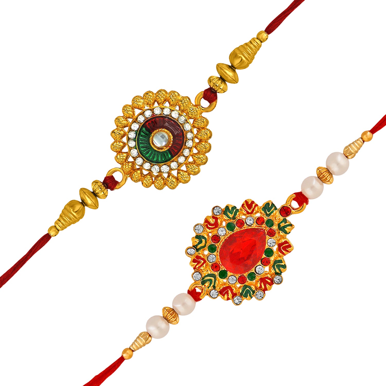 Combo of Designer Floral Rakhi
