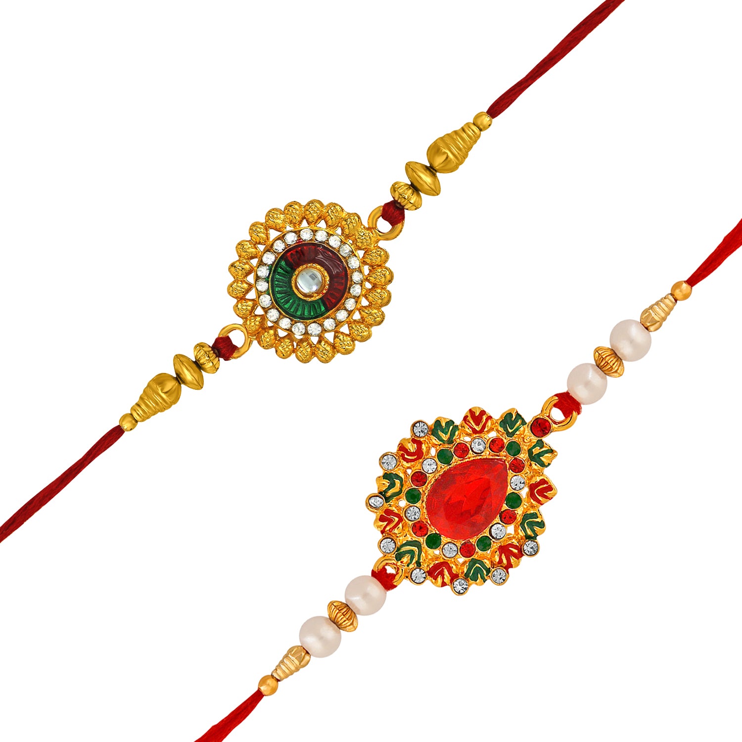 Combo of Designer Floral Rakhi