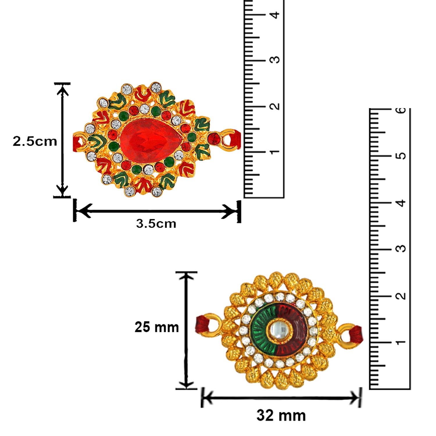 Combo of Designer Floral Rakhi