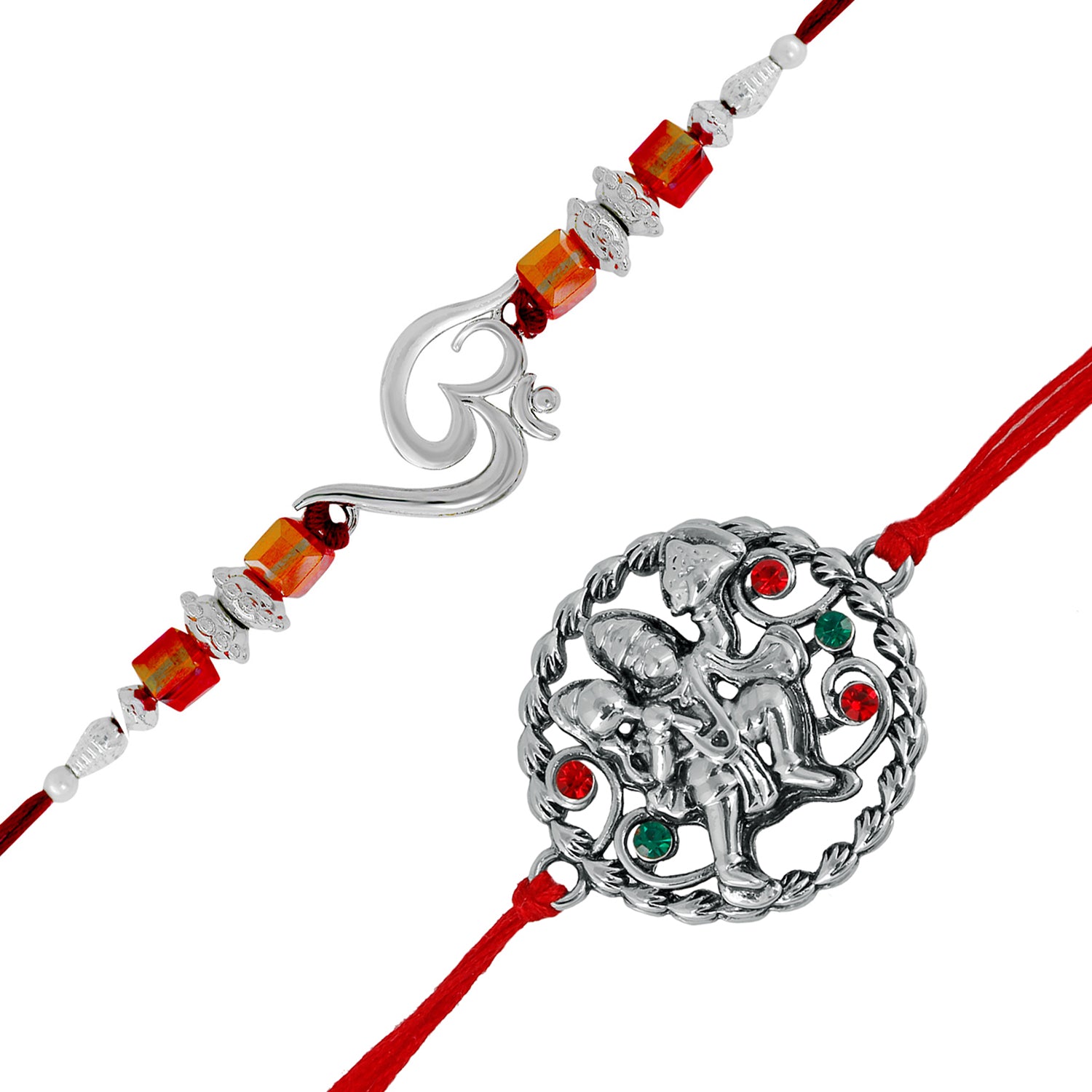 Combo of Om and Hanuman Rakhi