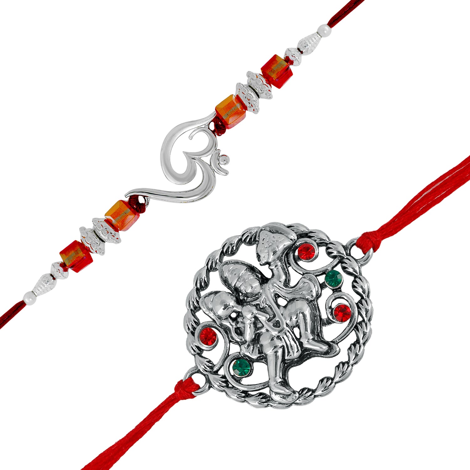 Combo of Om and Hanuman Rakhi