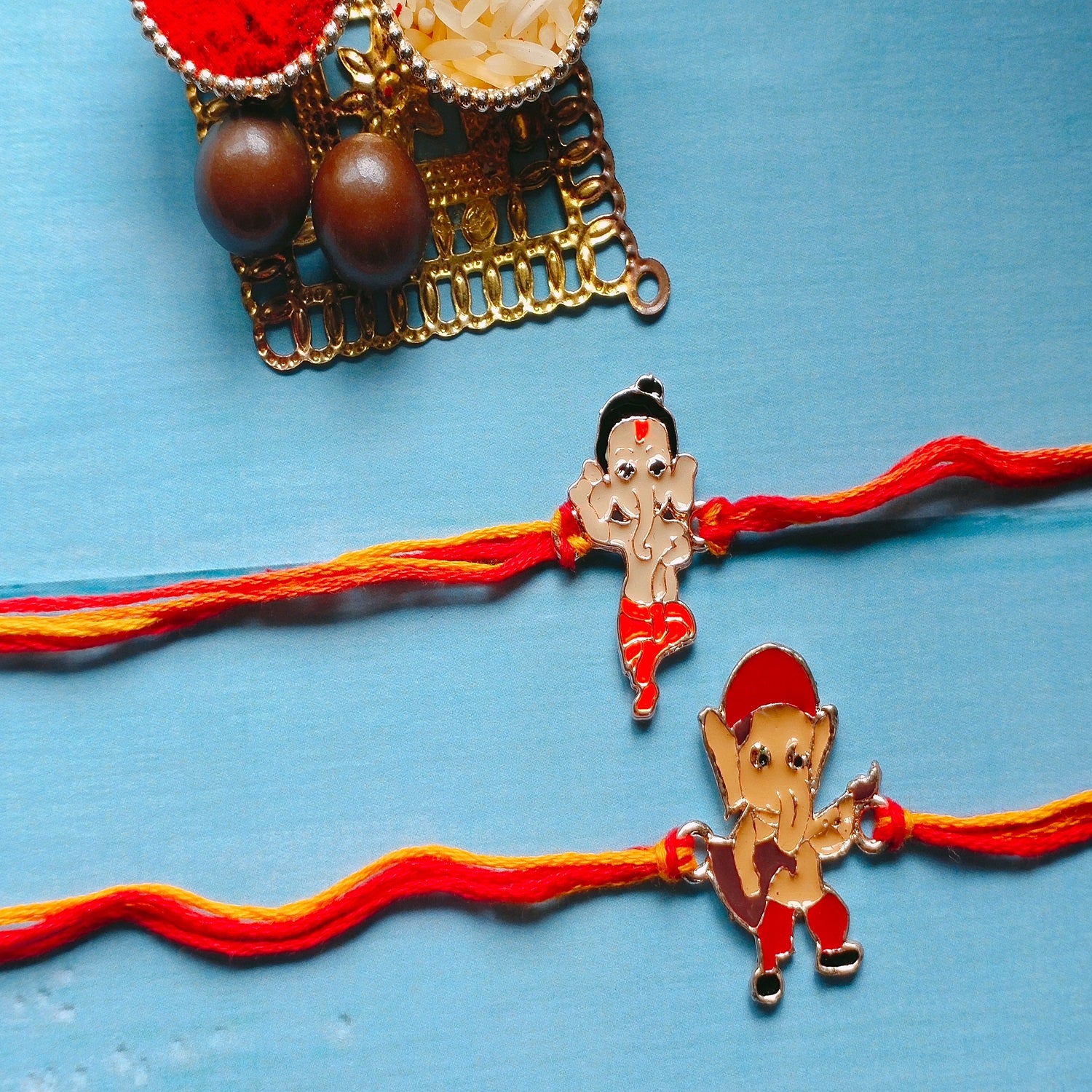 Combo of Bal Ganesh Rakhi